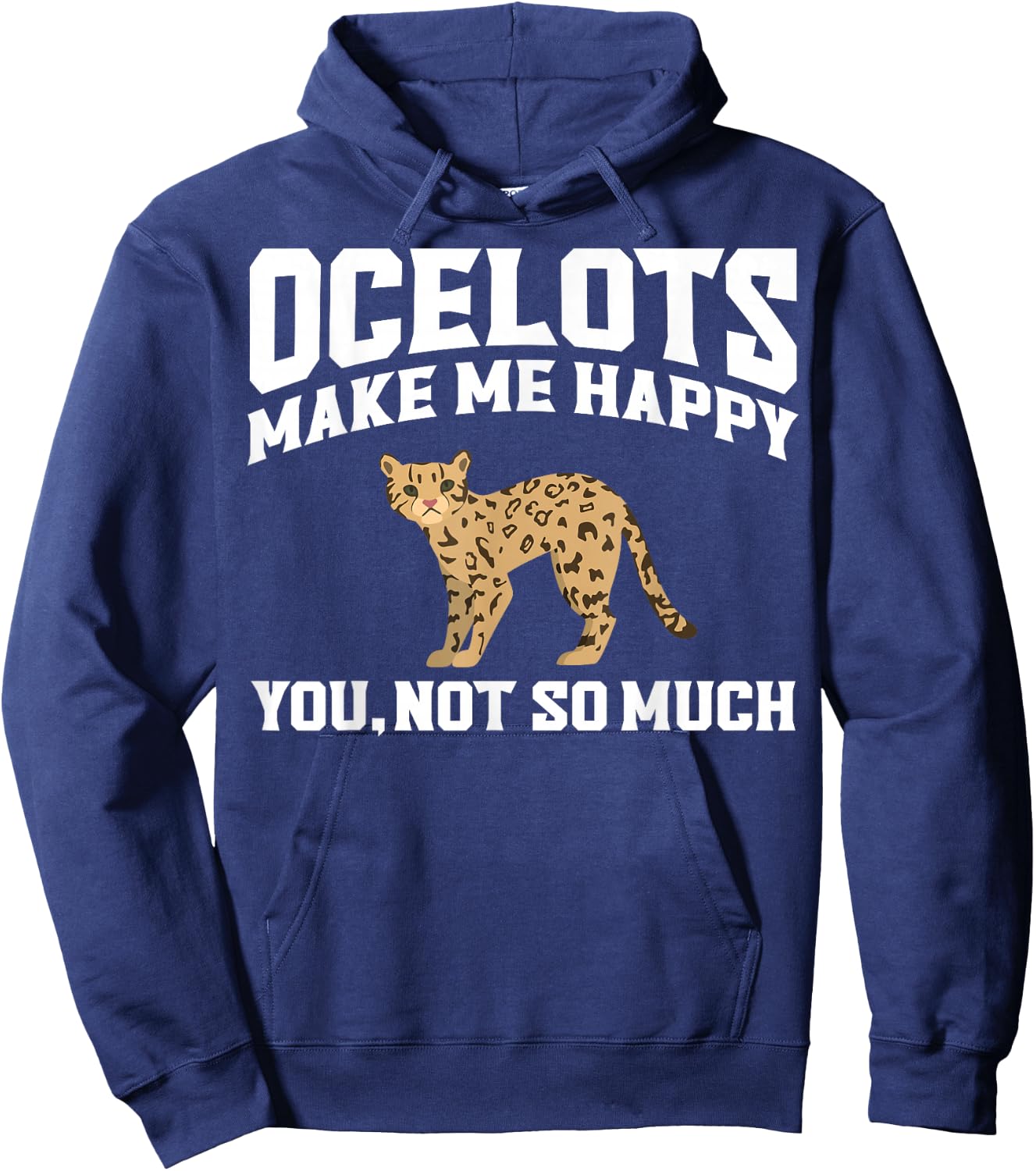 Ocelot Apparel - Best Funny Ocelots Cat Lover Design Hoodie - Hoodie | Navy