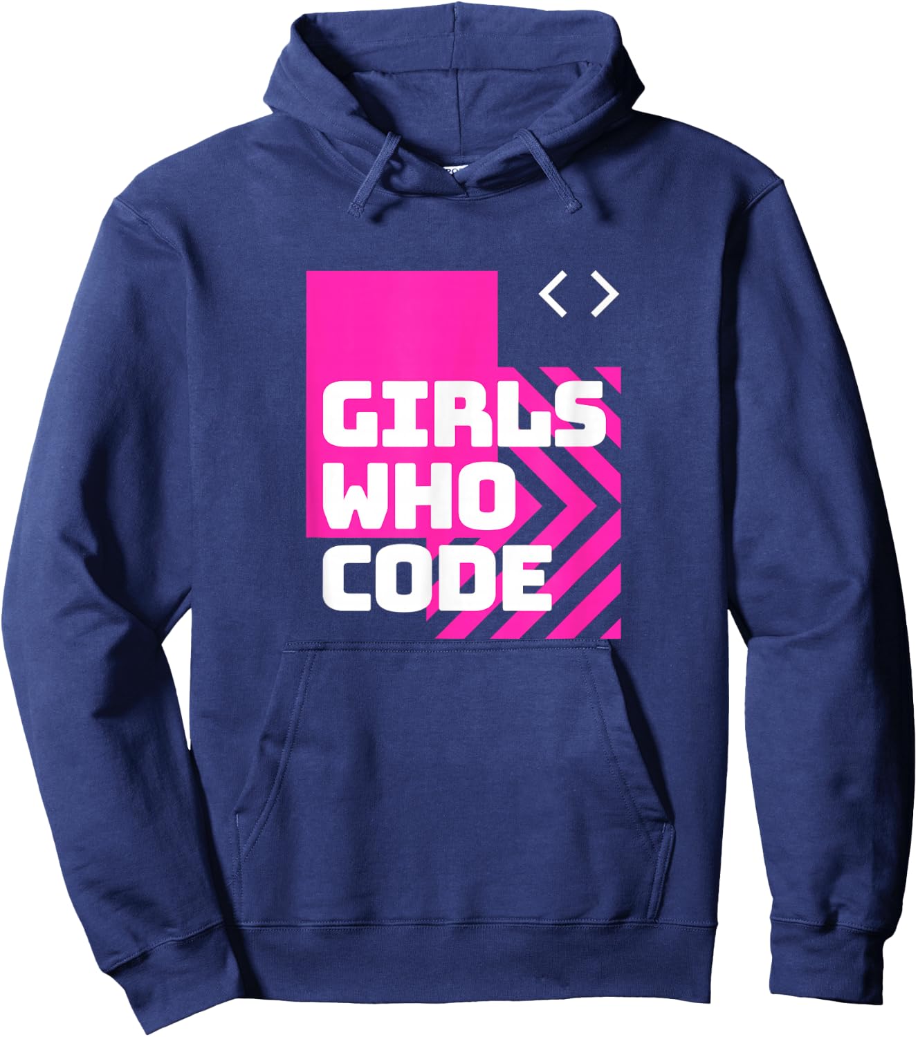 Girl Who Code | Code Like A Girl Women Programmer Hoodie - Hoodie | Navy