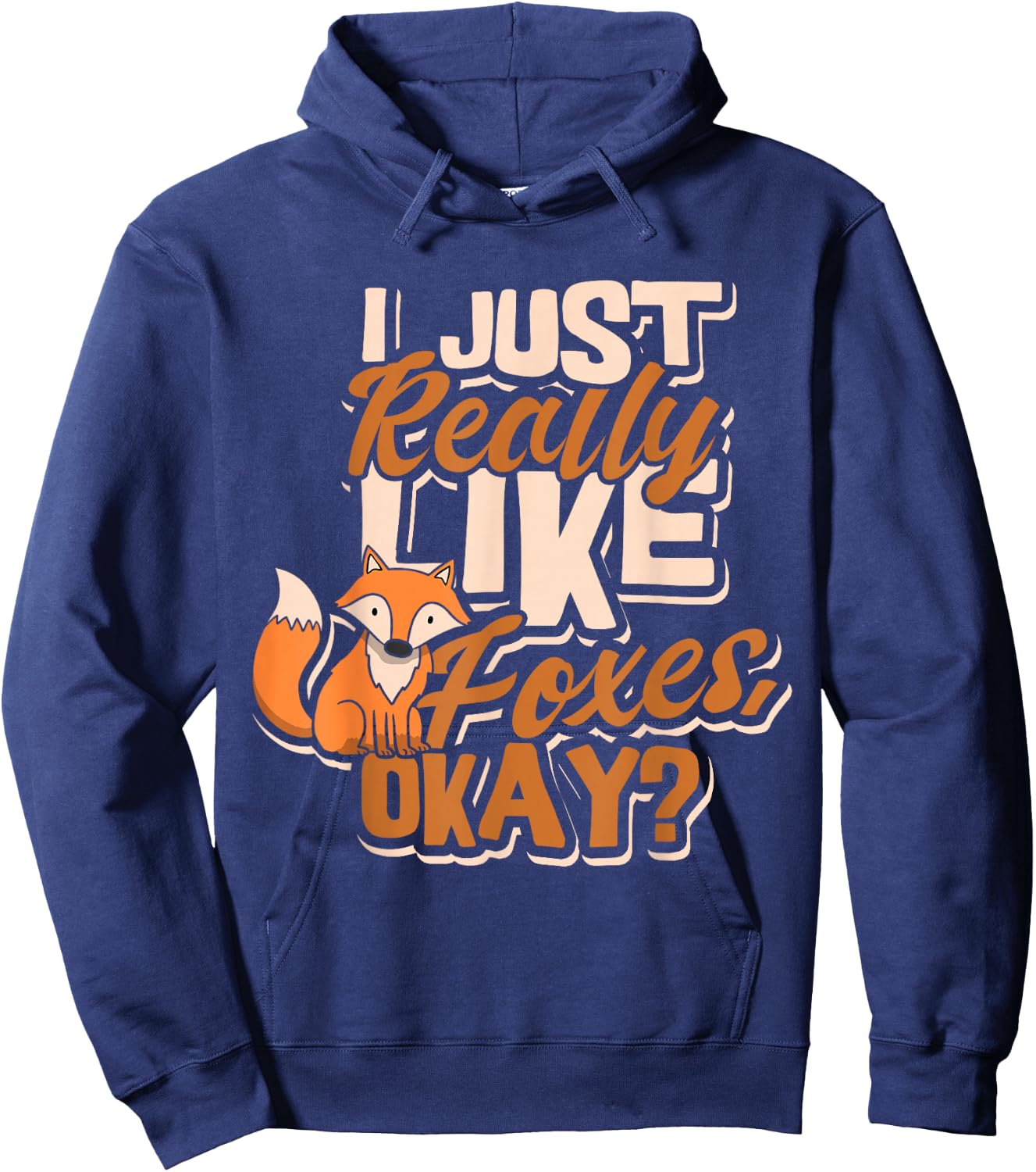Fox Gifts for Fox Lovers Women Vintage Red Foxes Smart Kids Hoodie - Hoodie | Navy