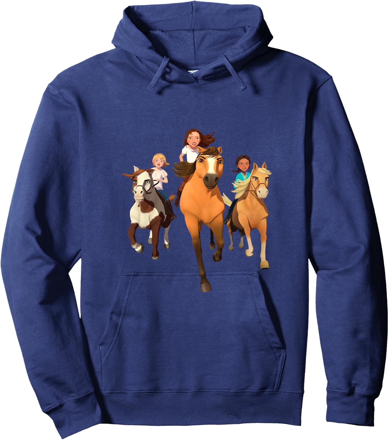 DreamWorks Spirit Riding Free - Horseback Riding Kids Hoodie - Hoodie | Navy
