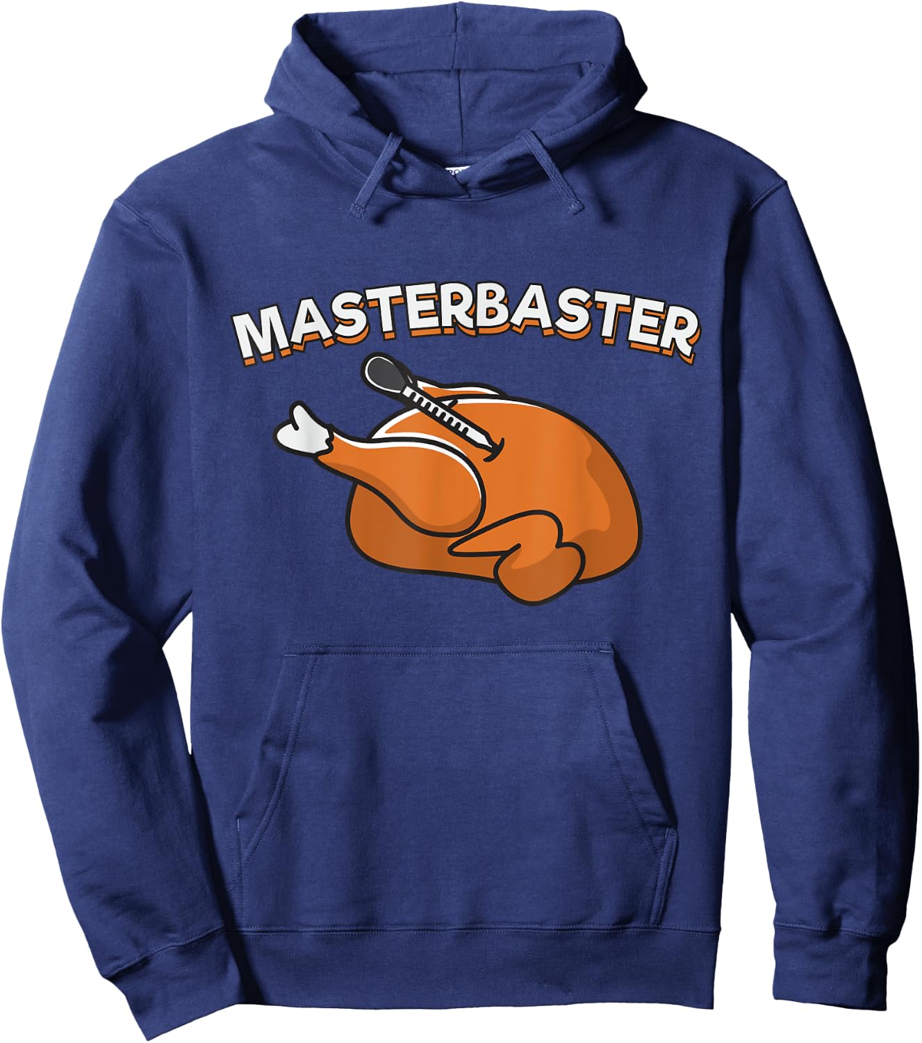 Master Baster Funny Thanksgiving Hoodie - Hoodie | Navy