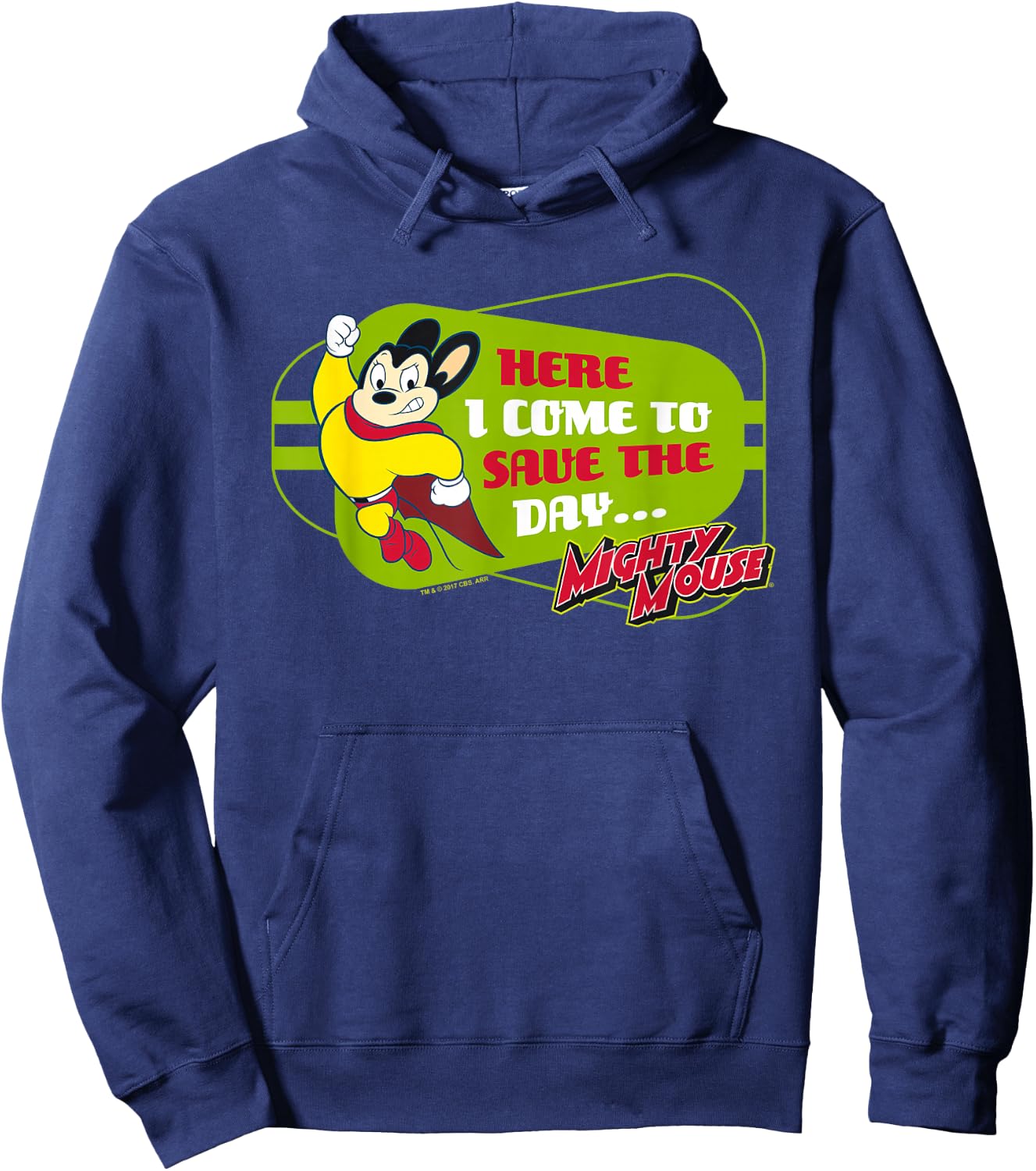 Mighty Mouse Here I Come Hoodie - Hoodie | Navy