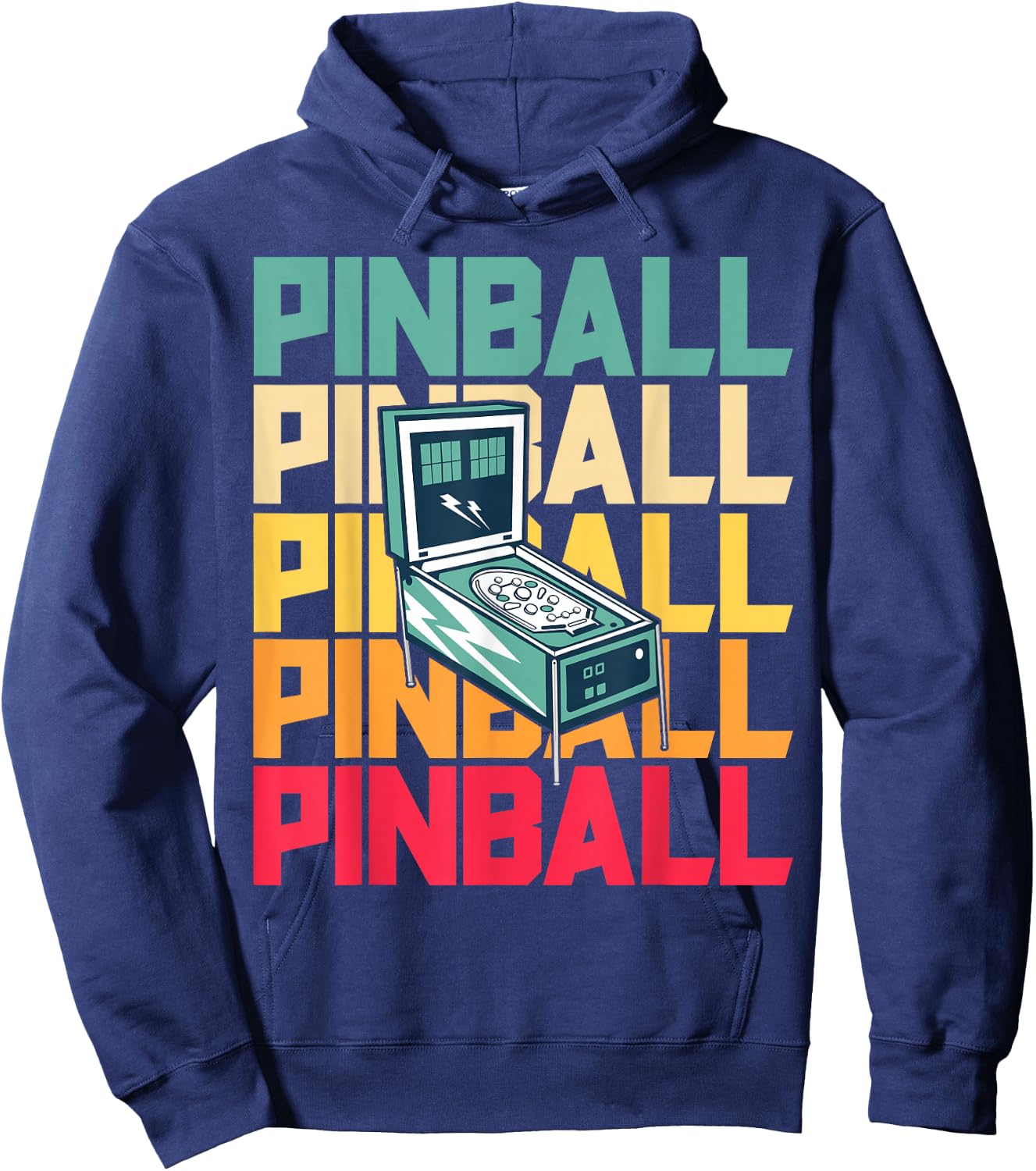 Pinball Shirt Retro Vintage Arcade Shirt Pinball Machine Hoodie - Hoodie | Navy