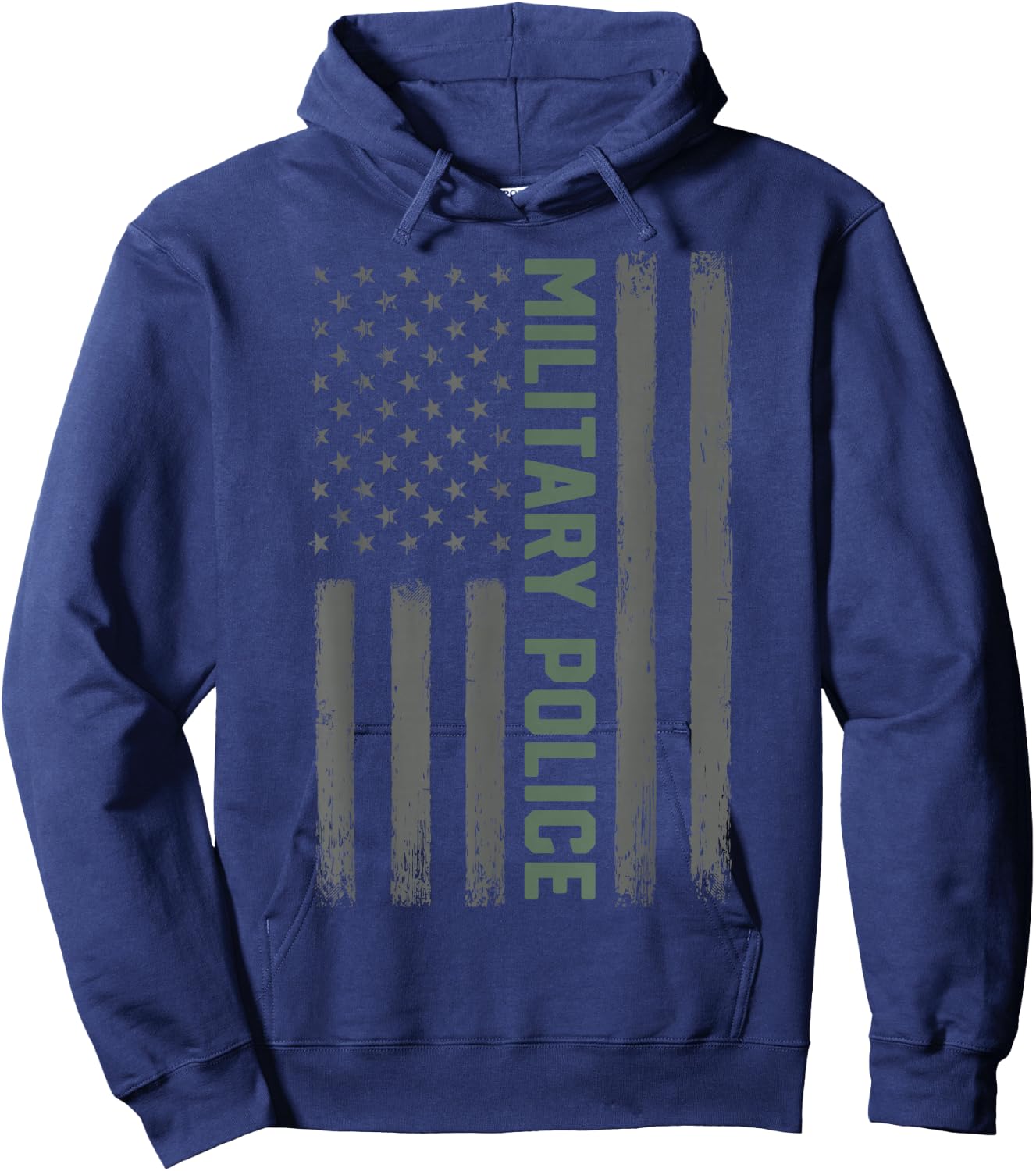 Military Police Shirt American Flag | Proud USA Veteran Gift Hoodie - Hoodie | Navy