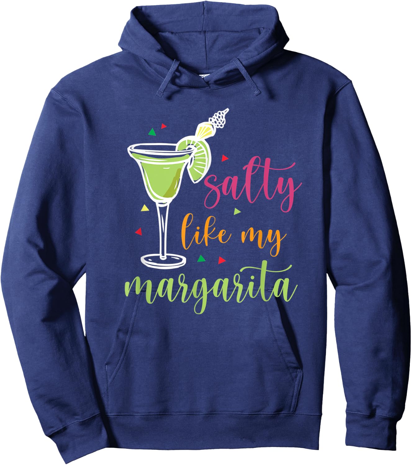 Salty Like My Margarita Funny Cinco De Mayo Hoodie - Hoodie | Navy