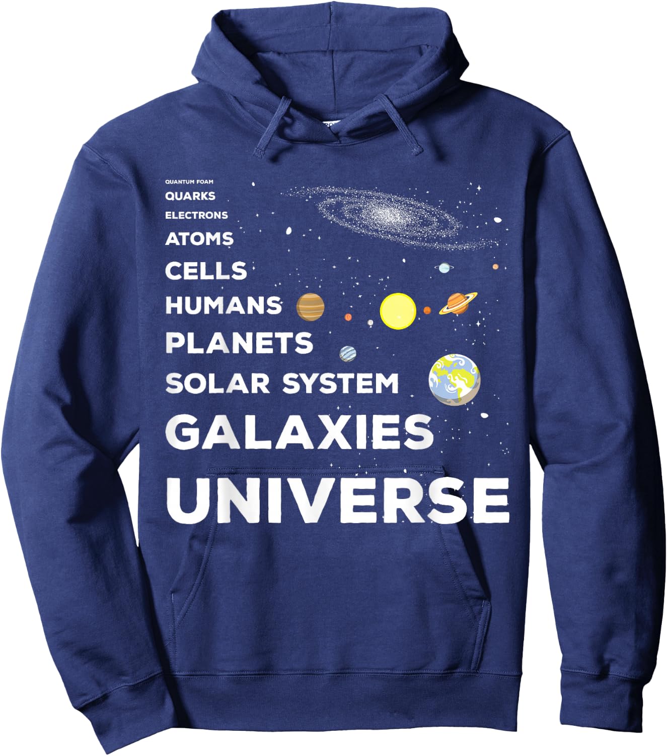 Universe Physicist Quantum Mechanics Quant Astrophyisk Hoodie - Hoodie | Navy