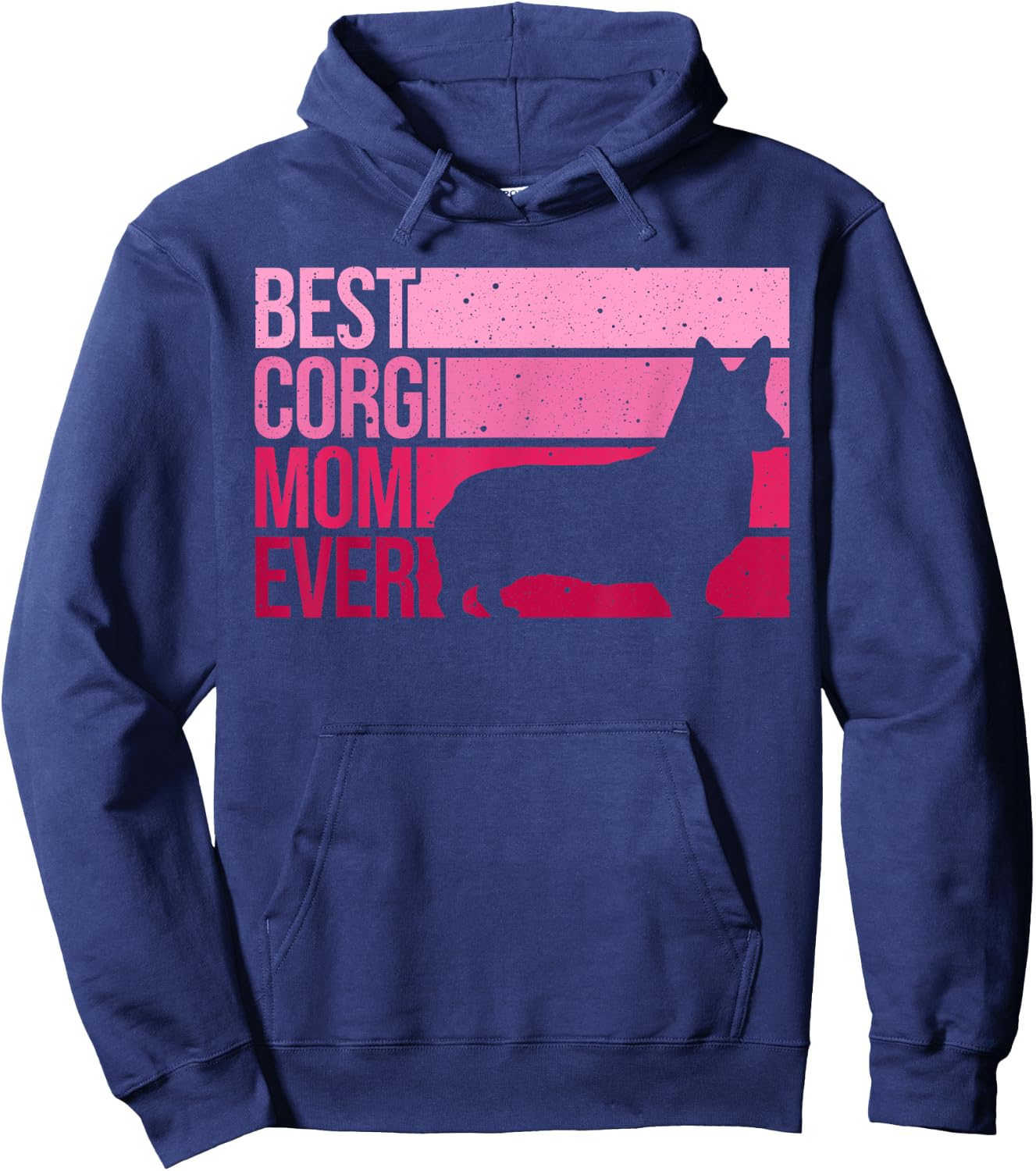 Funny Corgi Mom Art Women Girls Dog Pembroke Corgi Lovers Hoodie - Hoodie | Navy