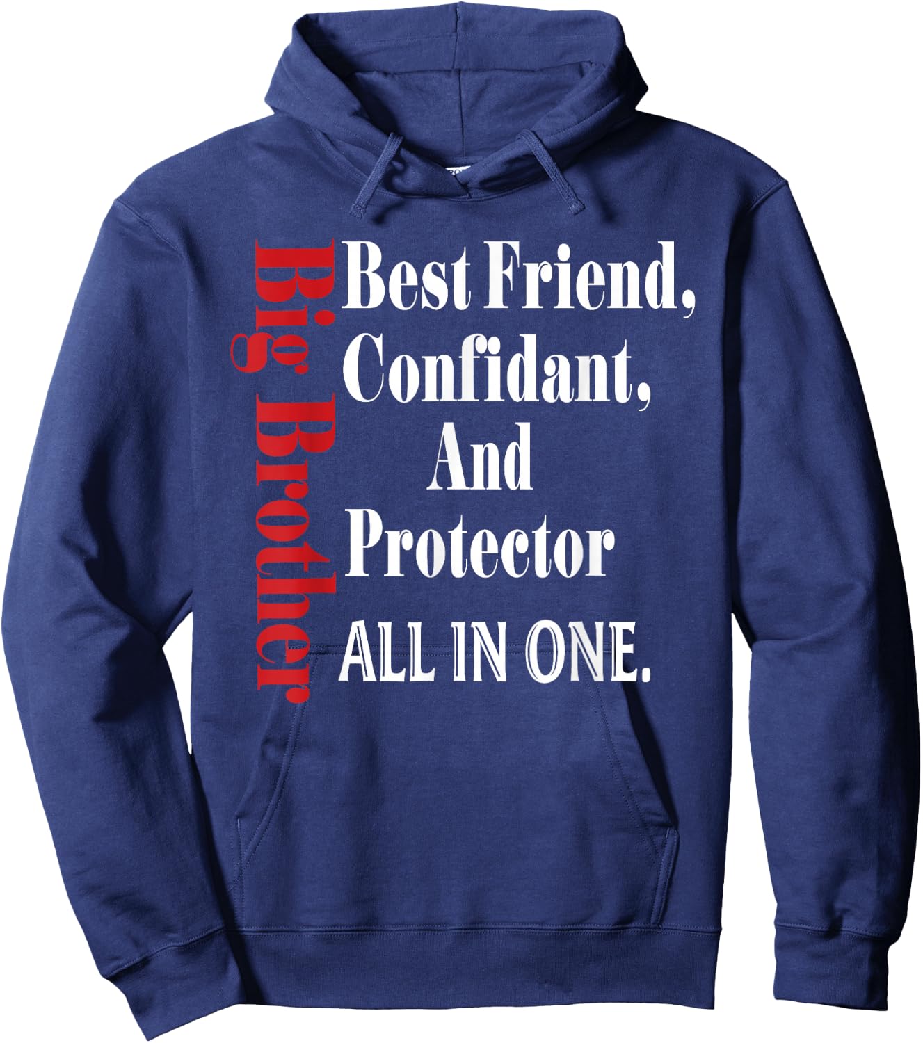 Funny Big Brother Definition Birthday Gifts Men Teens Youth Hoodie - Hoodie | Navy
