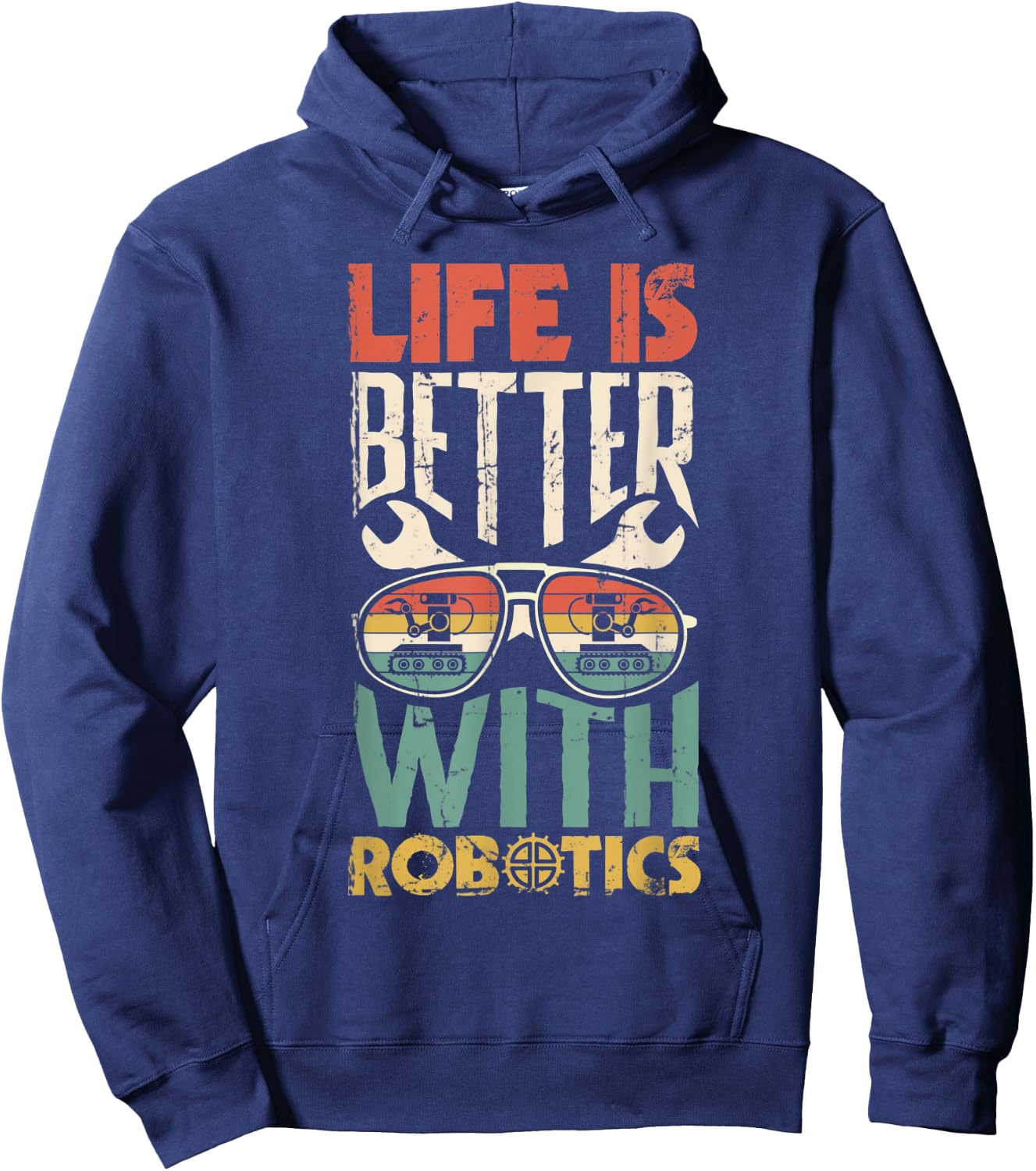 Robotics Engineering Artificial Intelligence Robots Hoodie - Hoodie | Navy