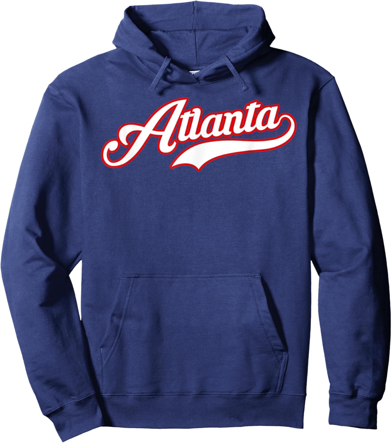 Vintage Atlanta Baseball ATL Gameday Hoodie - Hoodie | Navy