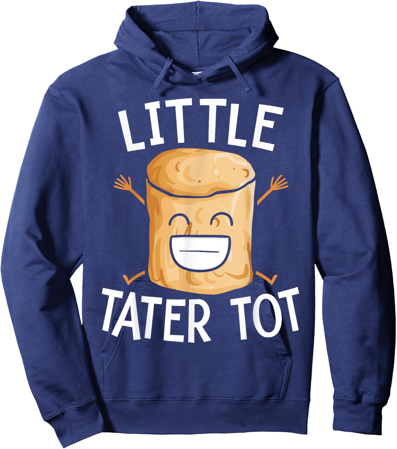 Little Tater Tot Potato Eater Vegan Spud Life Vegetarian Hoodie - Hoodie | Navy