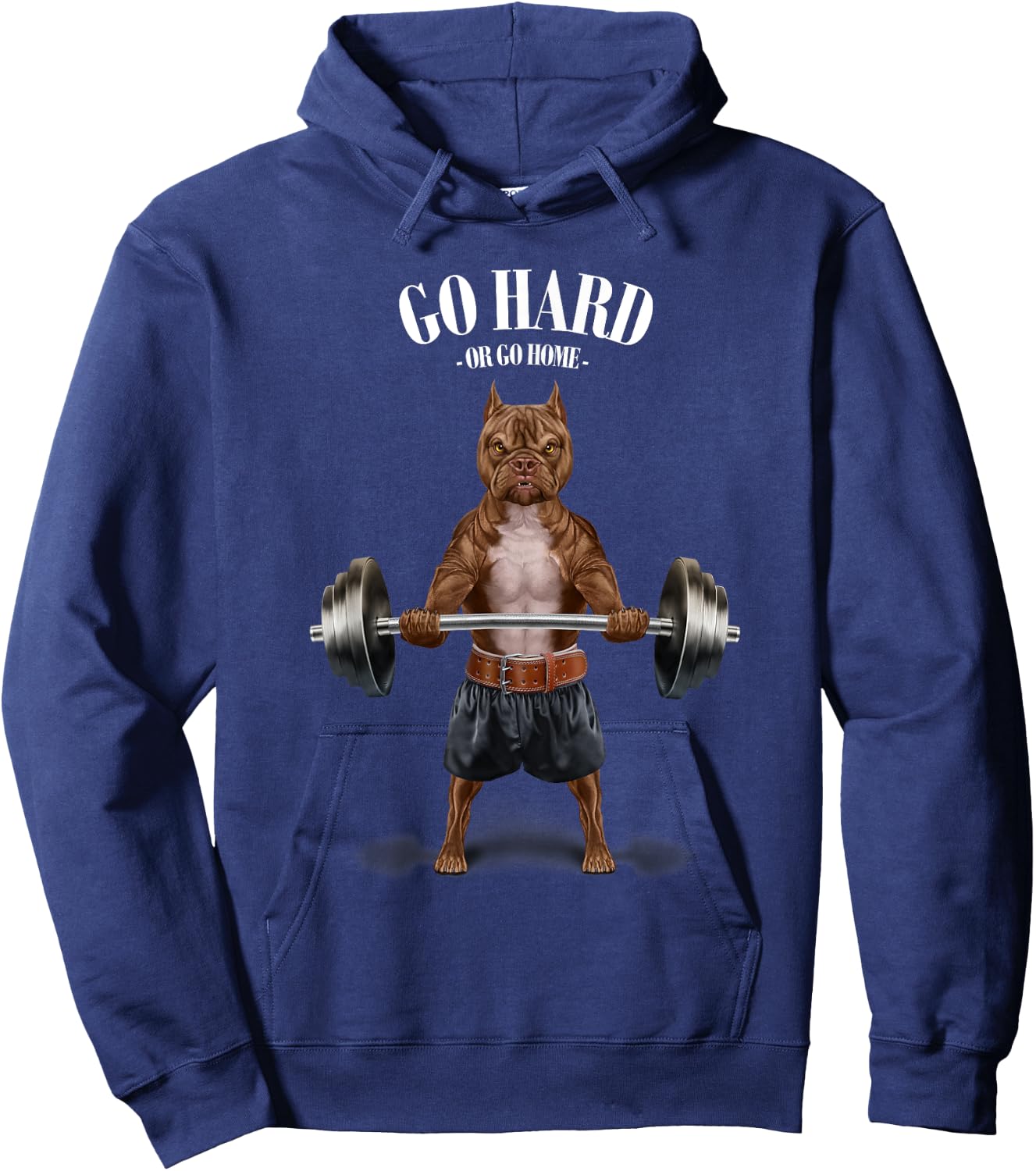 American Bully Dog Muscle Training Weightlifting Fitness Gym Men Women Girls Kids Hoodie - Hoodie | Navy
