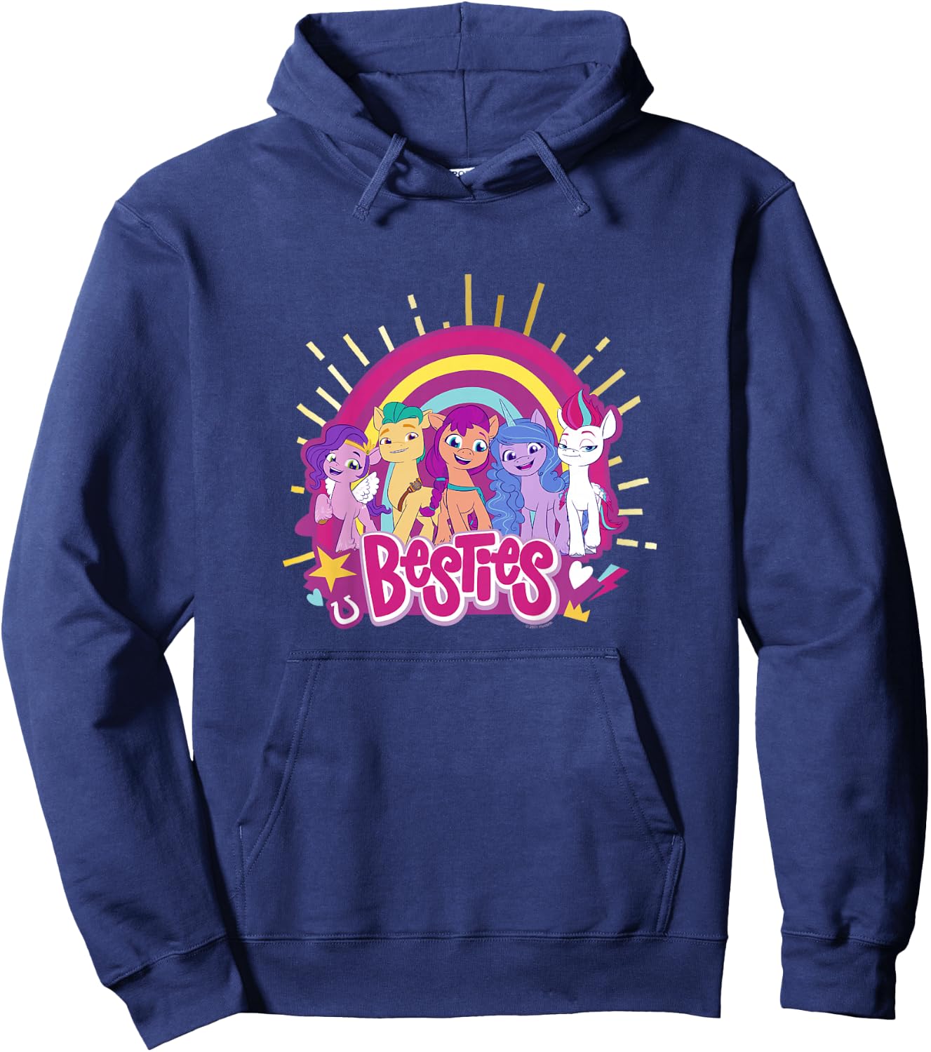Hasbro My Little Pony: A New Generation Pony Line Up Besties Hoodie - Hoodie | Navy