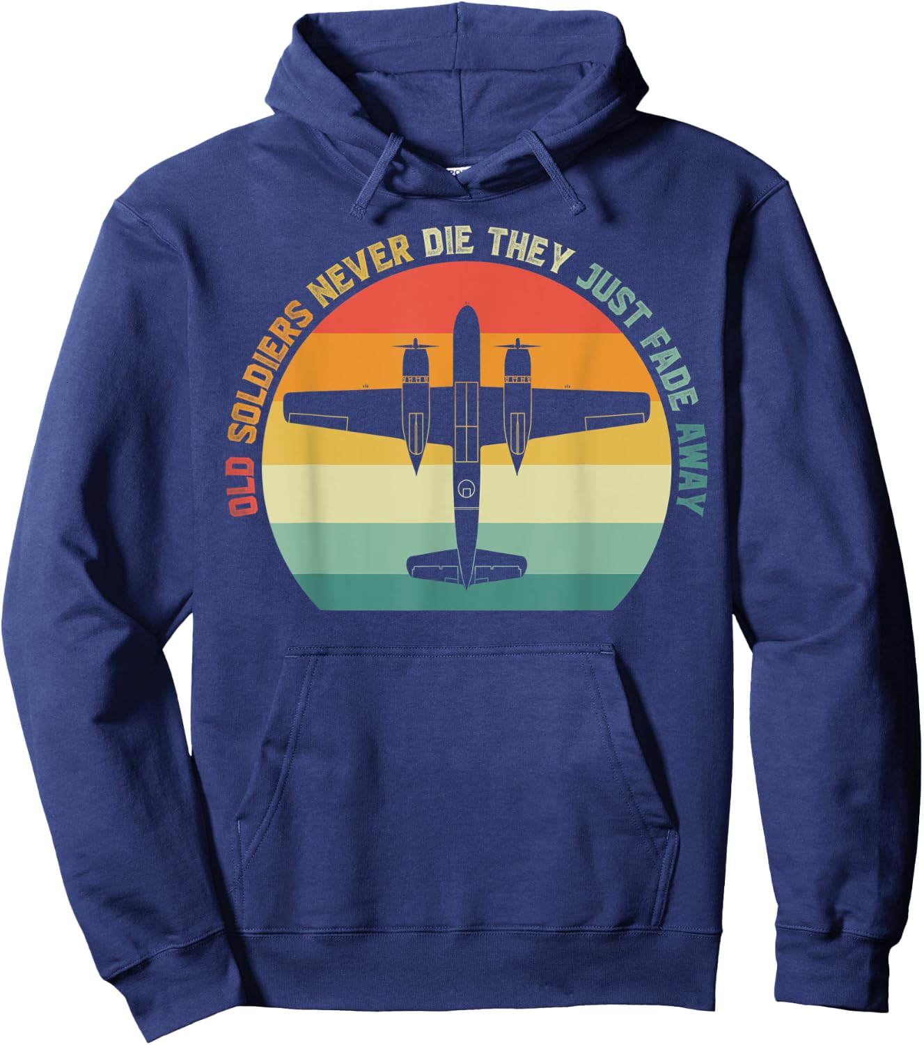 Douglas A-26 Invader World War 2 Bomber Airplane Aviation Hoodie - Hoodie | Navy