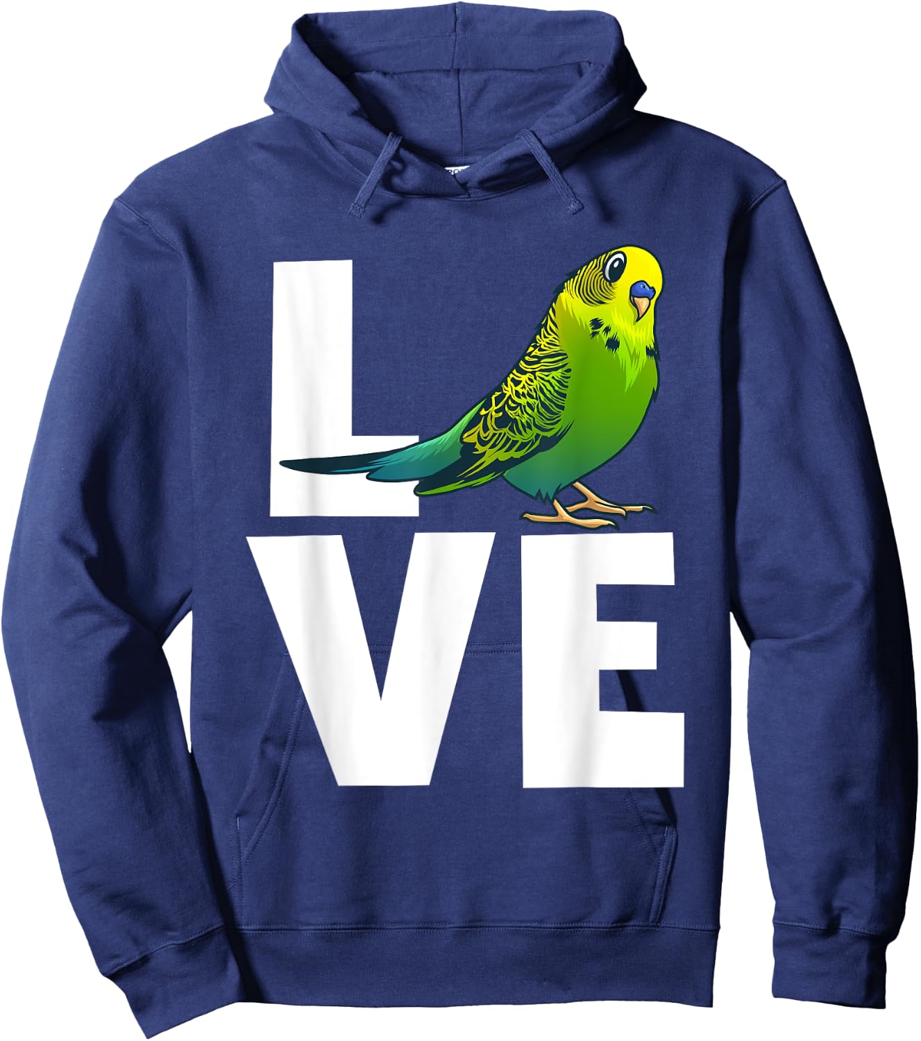 Cute Budgerigar Design Women Budgie Parakeet Animal Hoodie - Hoodie | Navy