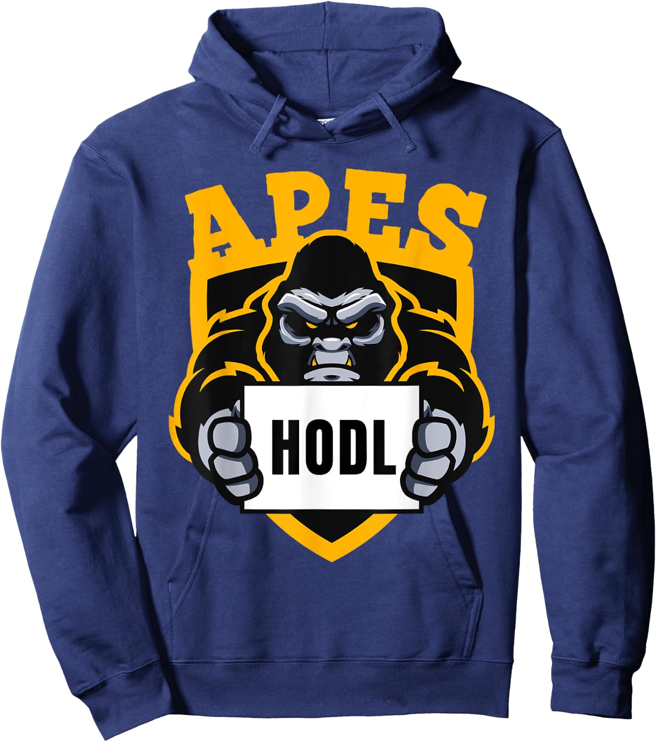 AMC - Apes Together Strong - Stock Hodl To The Moon Hoodie - Hoodie | Navy