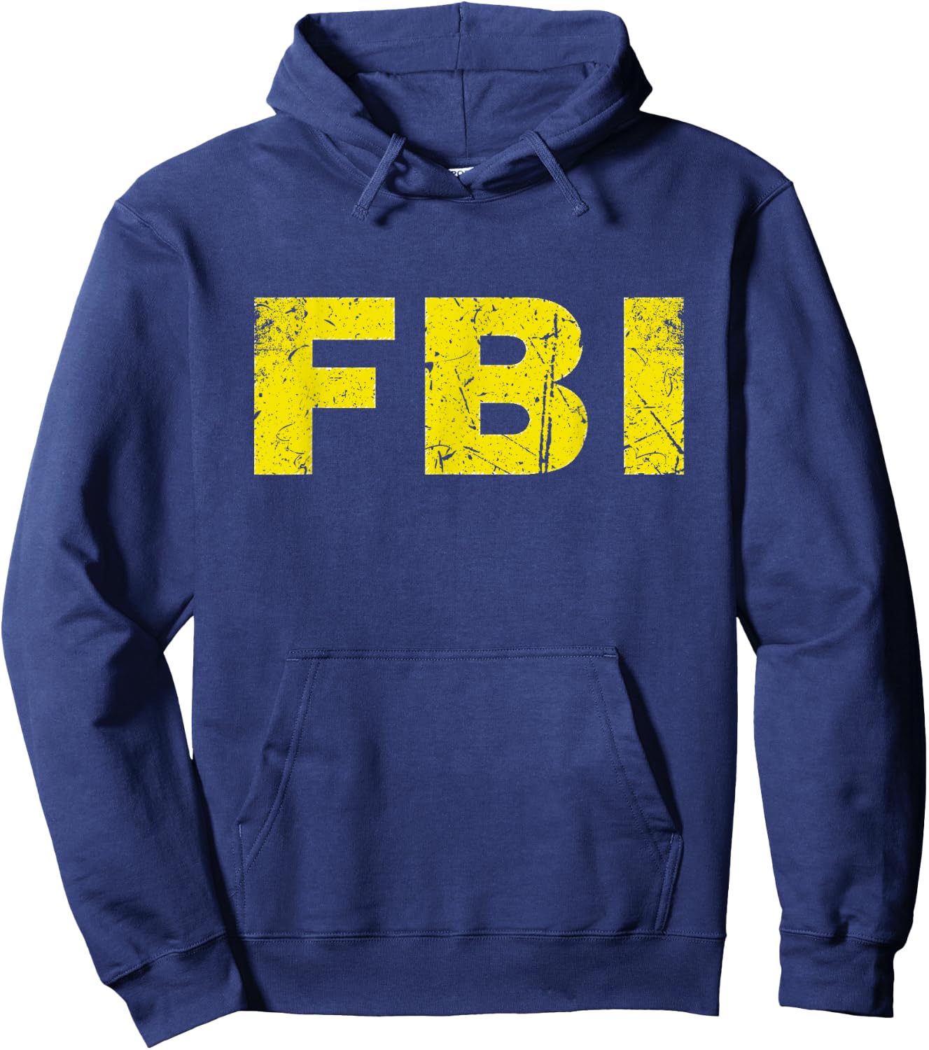 Federal Bureau of Investigation FBI Costume Distressed Hoodie - Hoodie | Navy