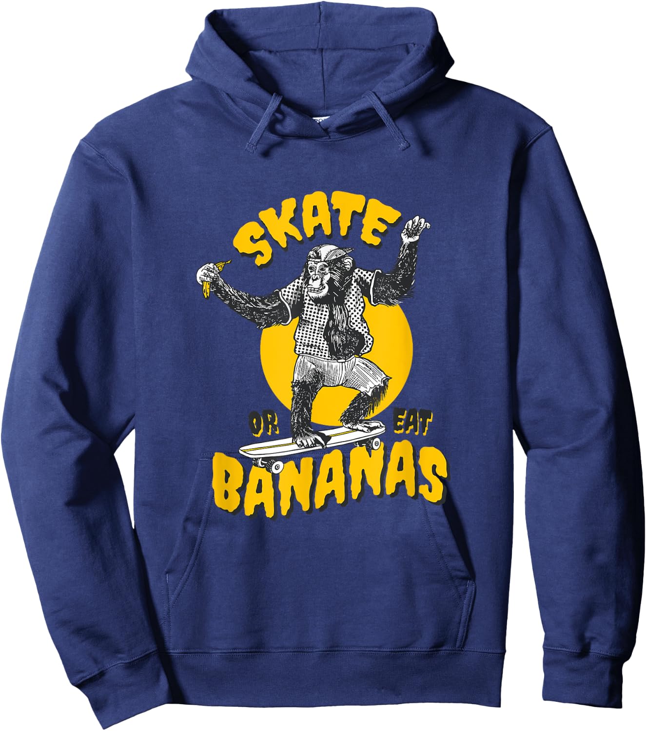 Skater Monkey Skateboard Hoodie - Hoodie | Navy