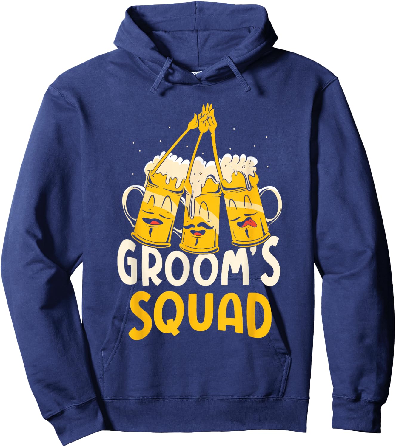 Groom's Squad Team Bachelor Groom Party Bride Hoodie - Hoodie | Navy