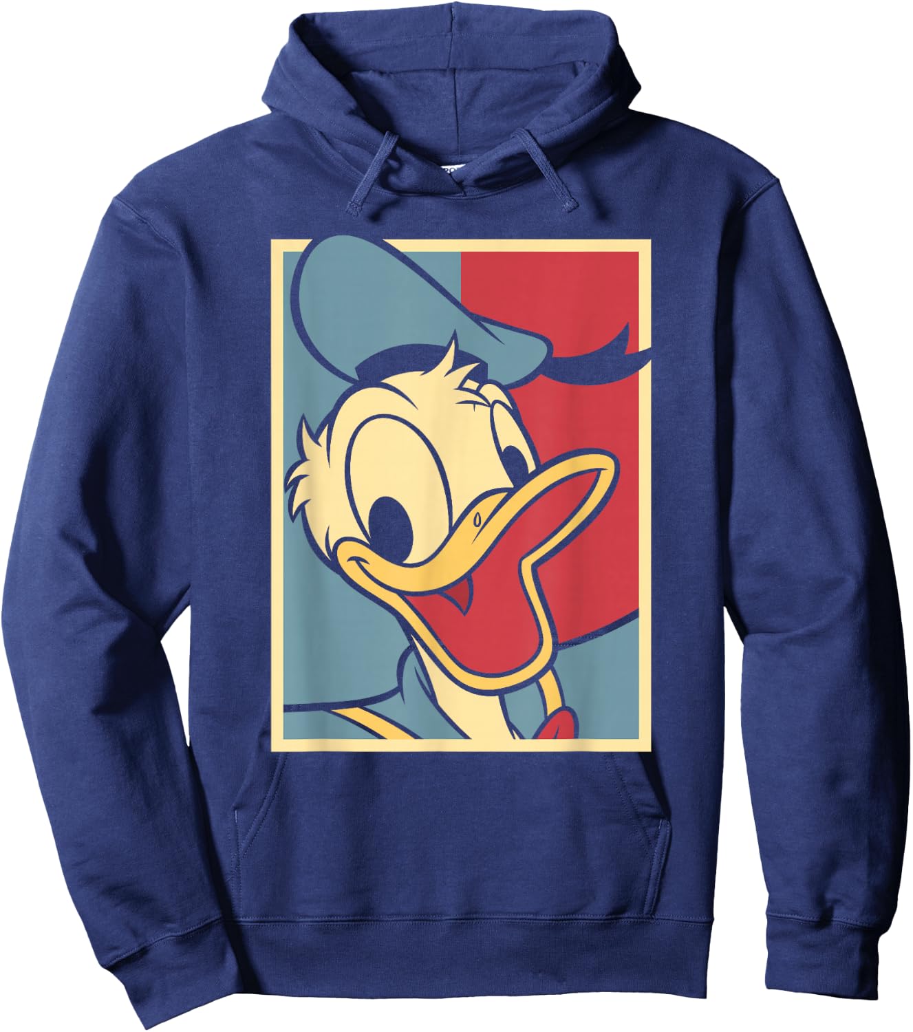 Disney Mickey Classic Donald Duck Big Face 4th of July Hoodie - Hoodie | Navy