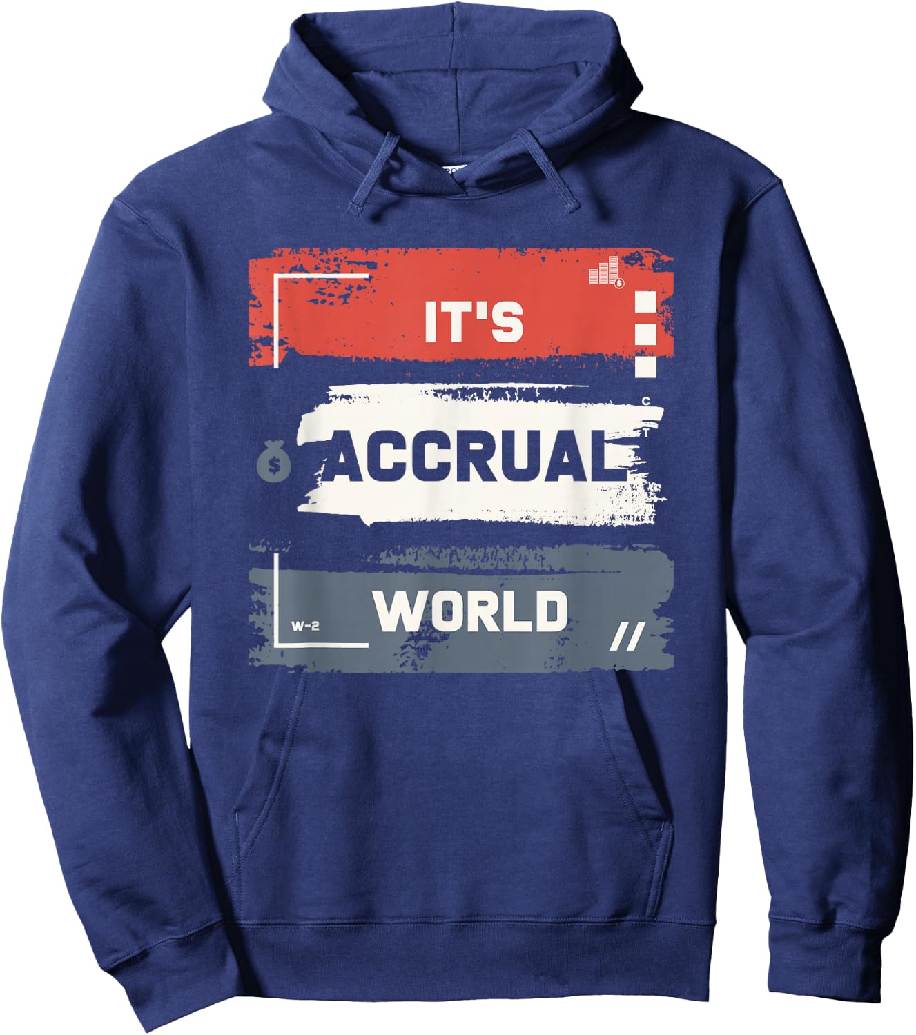 It's Accrual World Hoodie - Hoodie | Navy