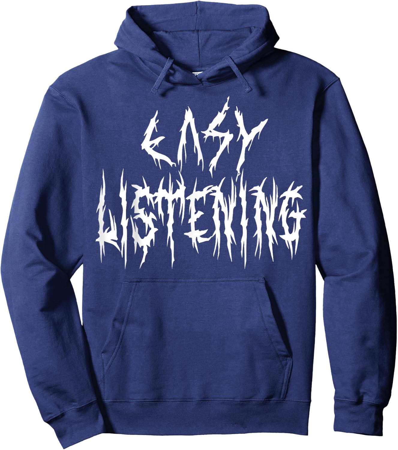 Easy Listening Funny Pop Music Joke Heavy Metal Style Lover Hoodie - Hoodie | Navy
