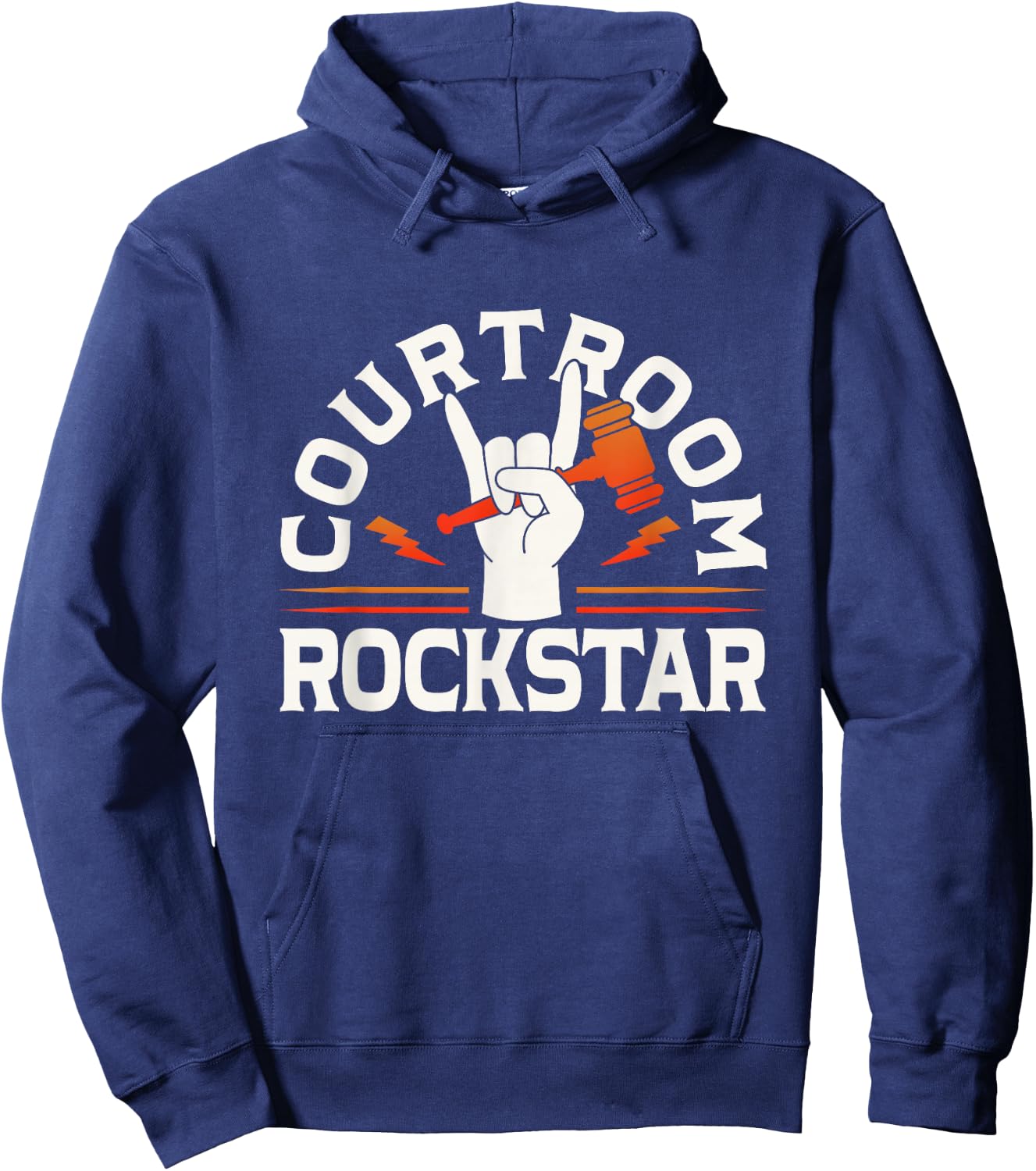 Courtroom Rockstar Attorney Law Graduation Advocate Lawyer Hoodie - Hoodie | Navy