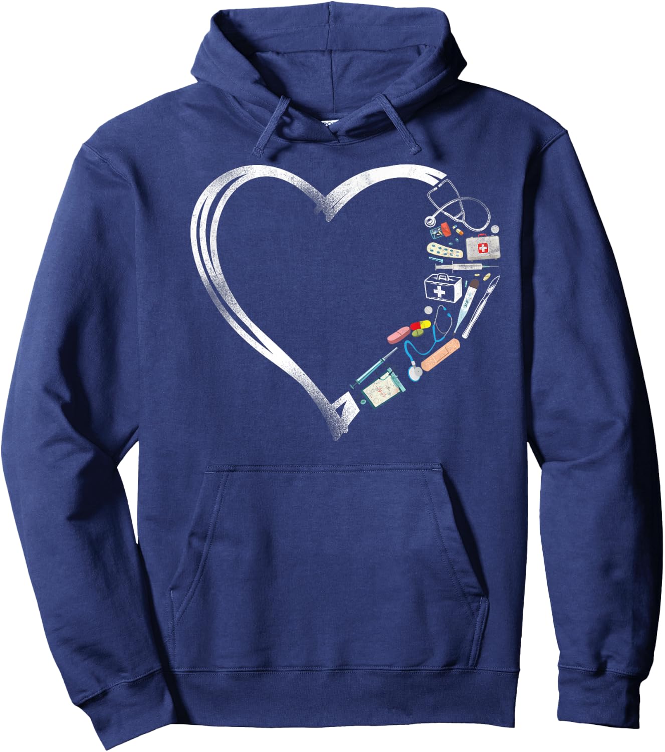 Certified Medical Assistant Heart Nurse Doctor CMA Hoodie - Hoodie | Navy