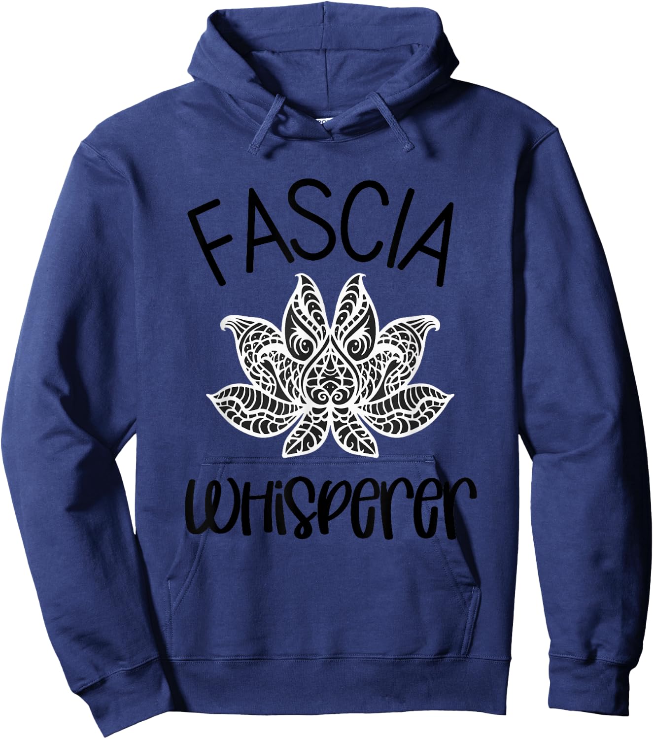 Massage Therapy Fascia Whisperer Myofascial Release Lotus Hoodie - Hoodie | Navy