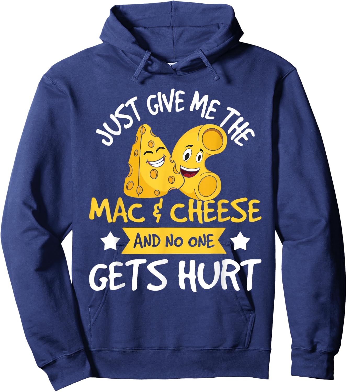 Just Give Me The Mac & Cheese - Macaroni Cheesy Noodle Lover Small Hoodie - Hoodie | Navy