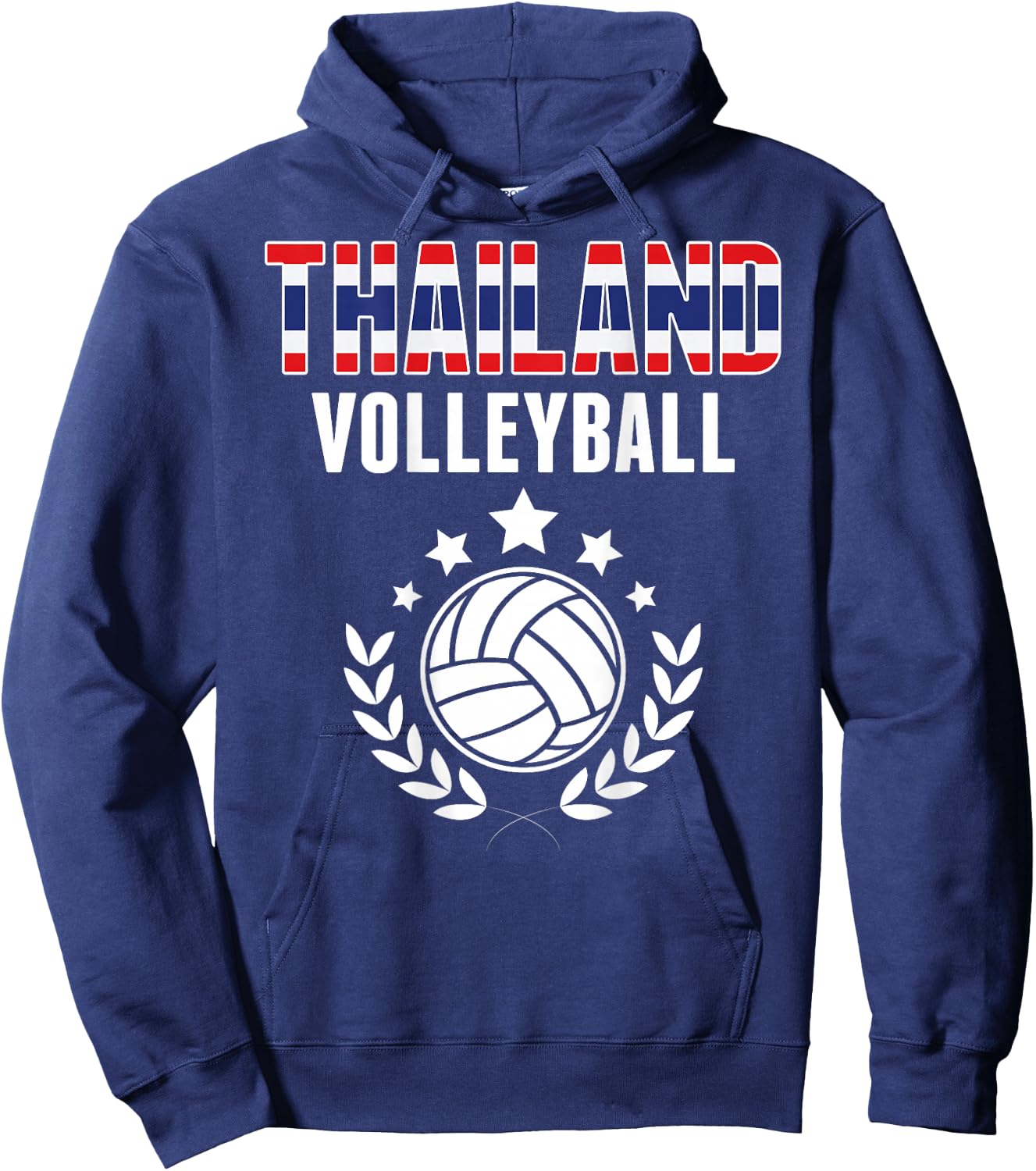 Thailand Volleyball Lovers Jersey - Thai Flag Summer Sports Hoodie - Hoodie | Navy