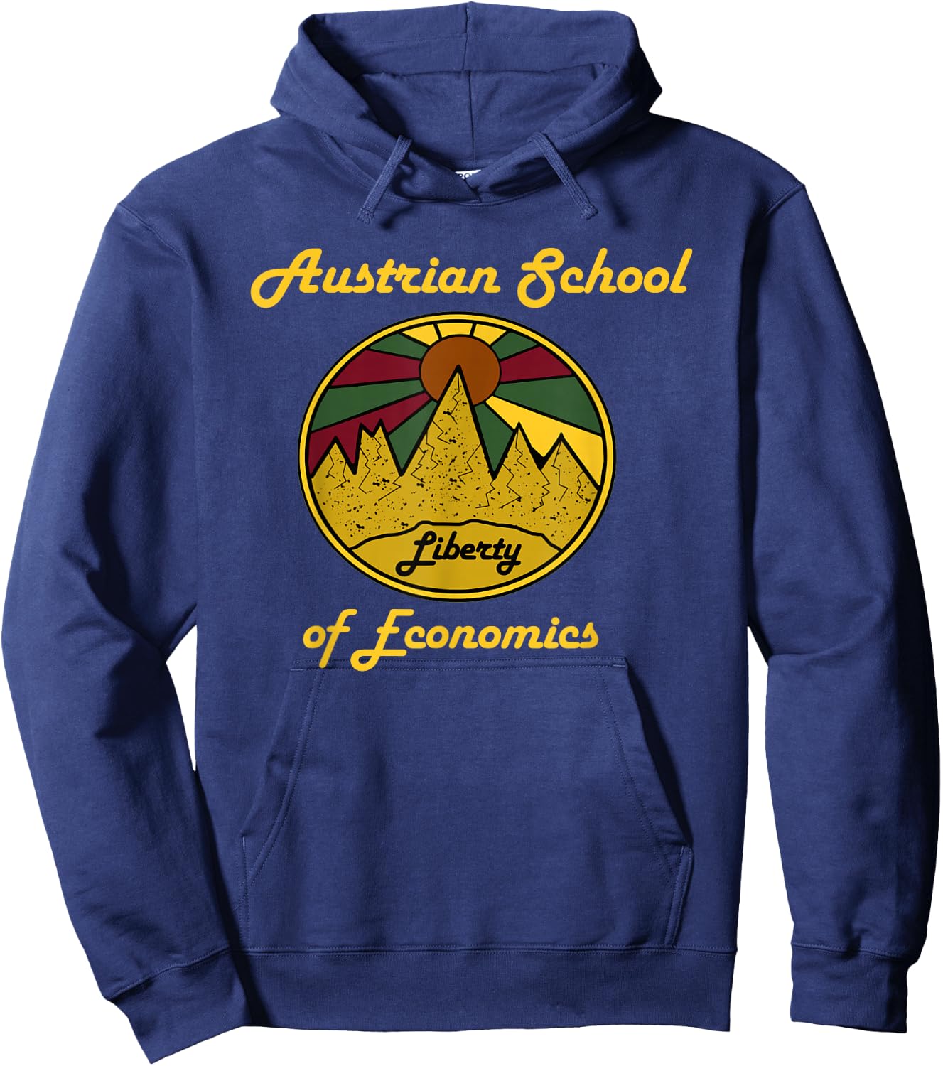 Austrian School of Economics Capitalism and Liberty Hoodie - Hoodie | Navy