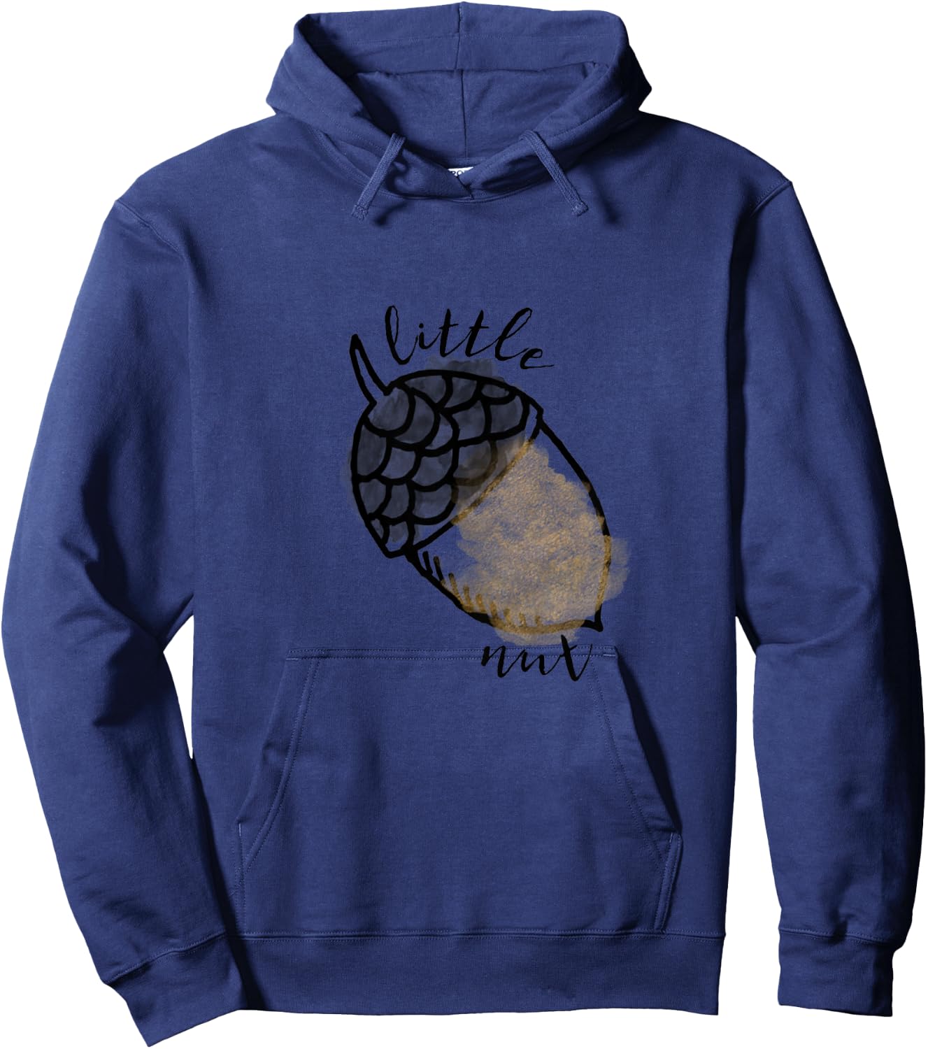 Kids Autumn Shirt, Kids Acorn Shirt, Thanksgiving Hoodie - Hoodie | Navy