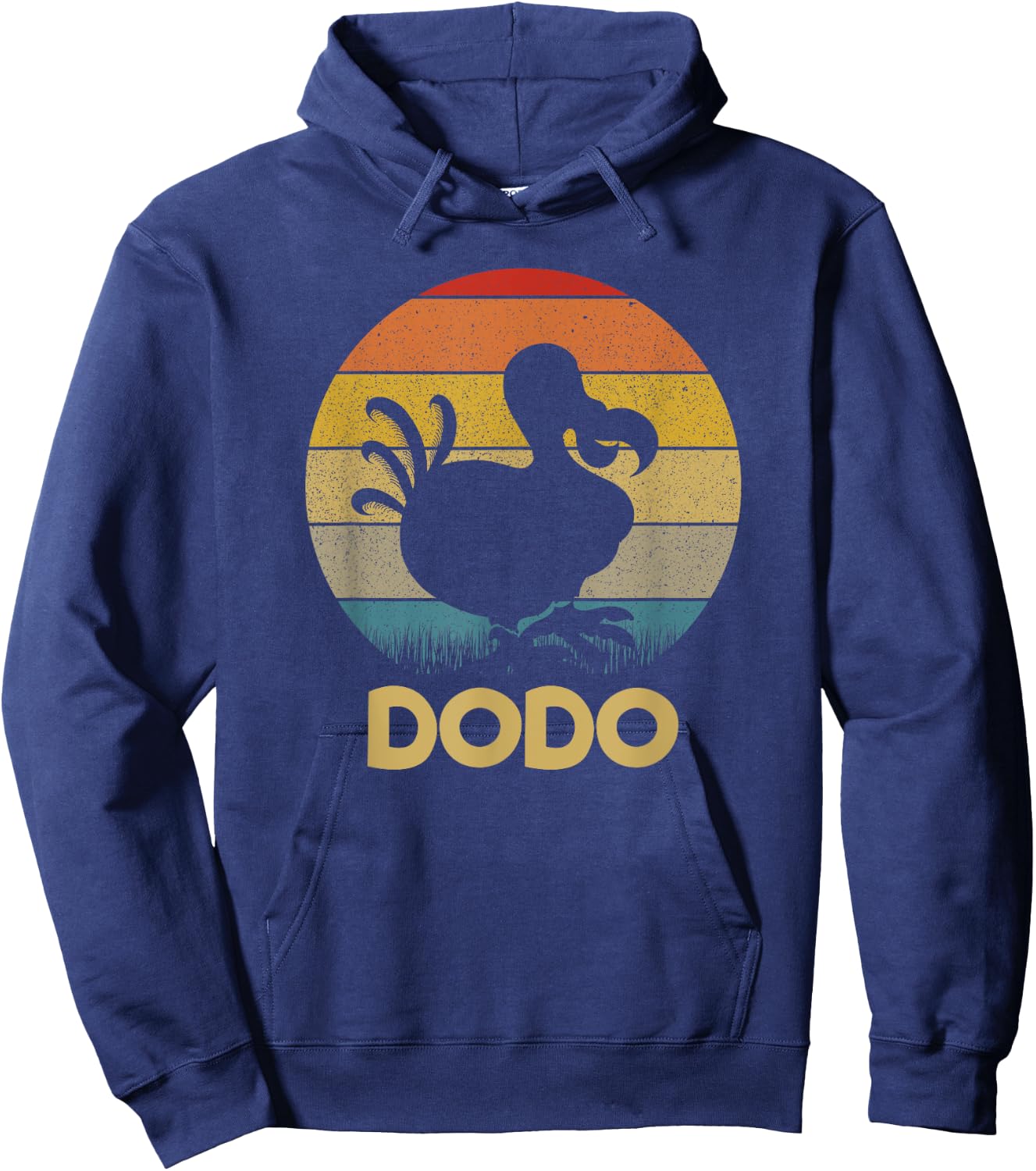 Dodo Retro Sunset Dodo Bird Silhouette Dodo Bird Hoodie - Hoodie | Navy
