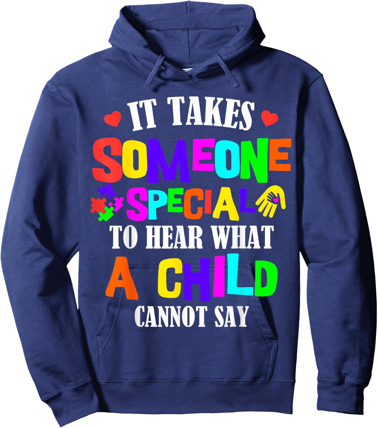Sped Teacher Special Education Educator Autism Students Hoodie - Hoodie | Navy