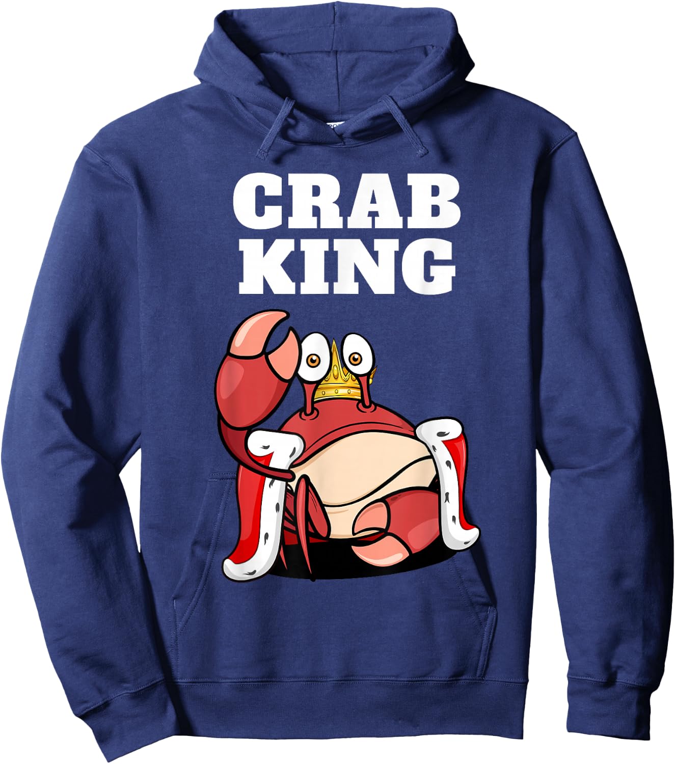 Crab King | Crab | Boys Crab Hoodie - Hoodie | Navy