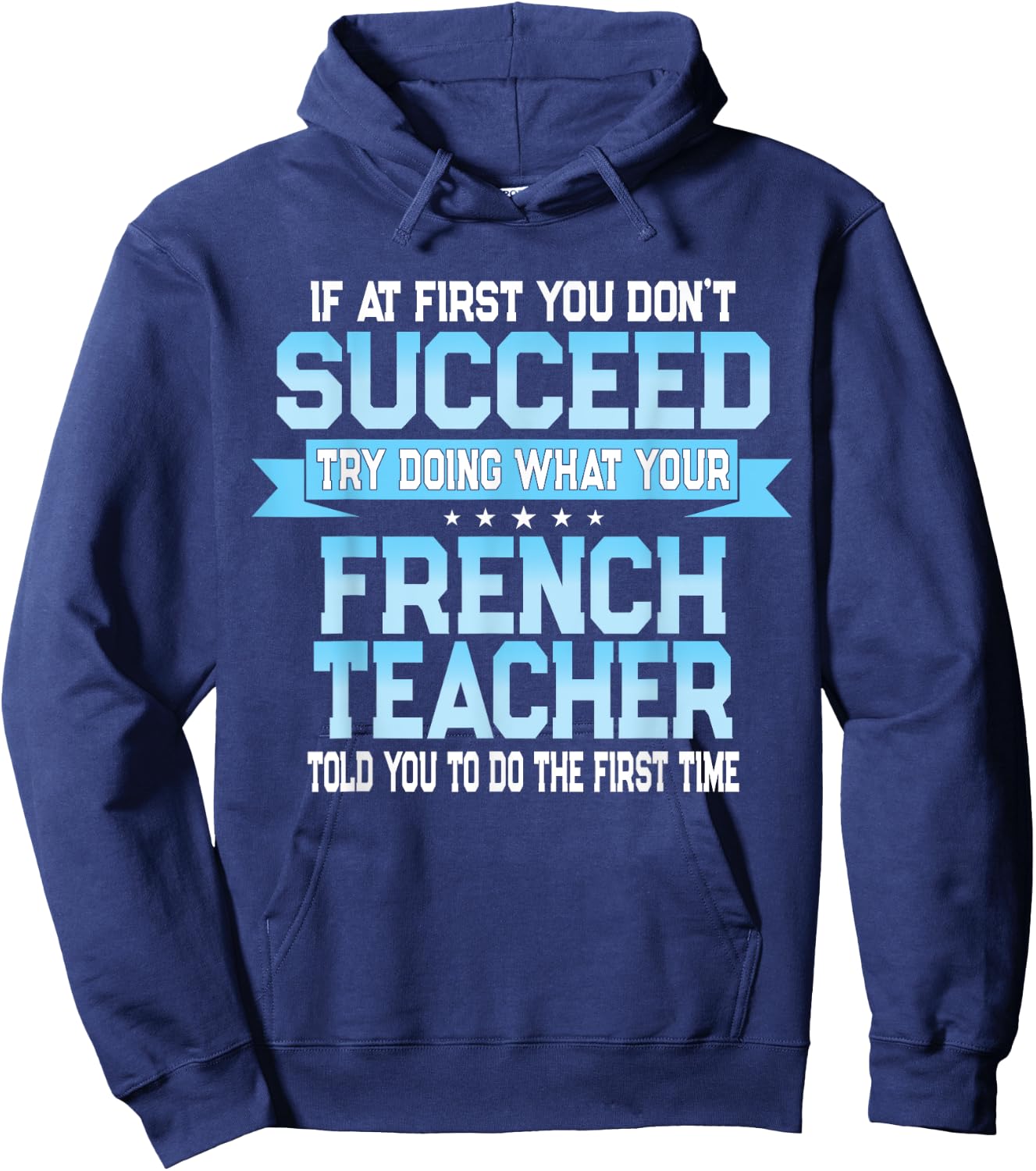 Fun French Teacher Gift Funny Saying Women Hoodie - Hoodie | Navy
