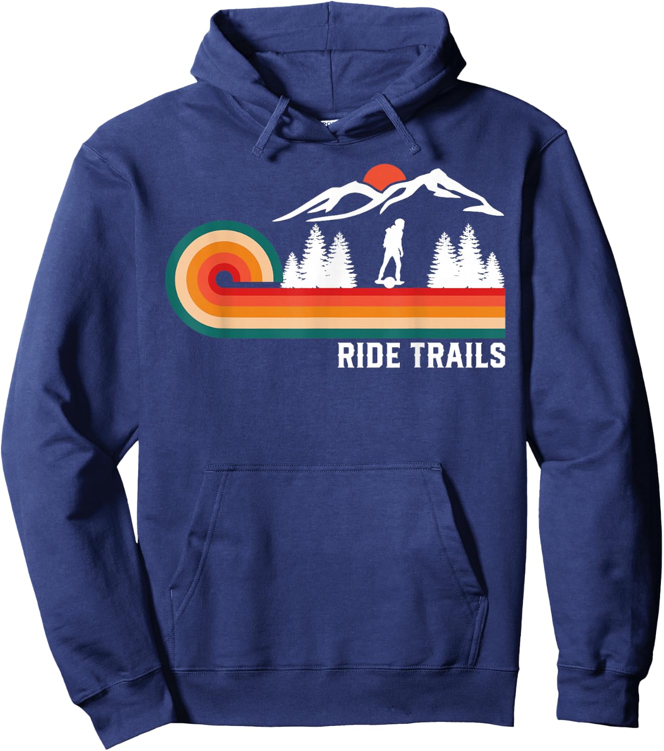 Ride Trails Onewheel GT Retro Vintage One Wheel GTS Hoodie - Hoodie | Navy