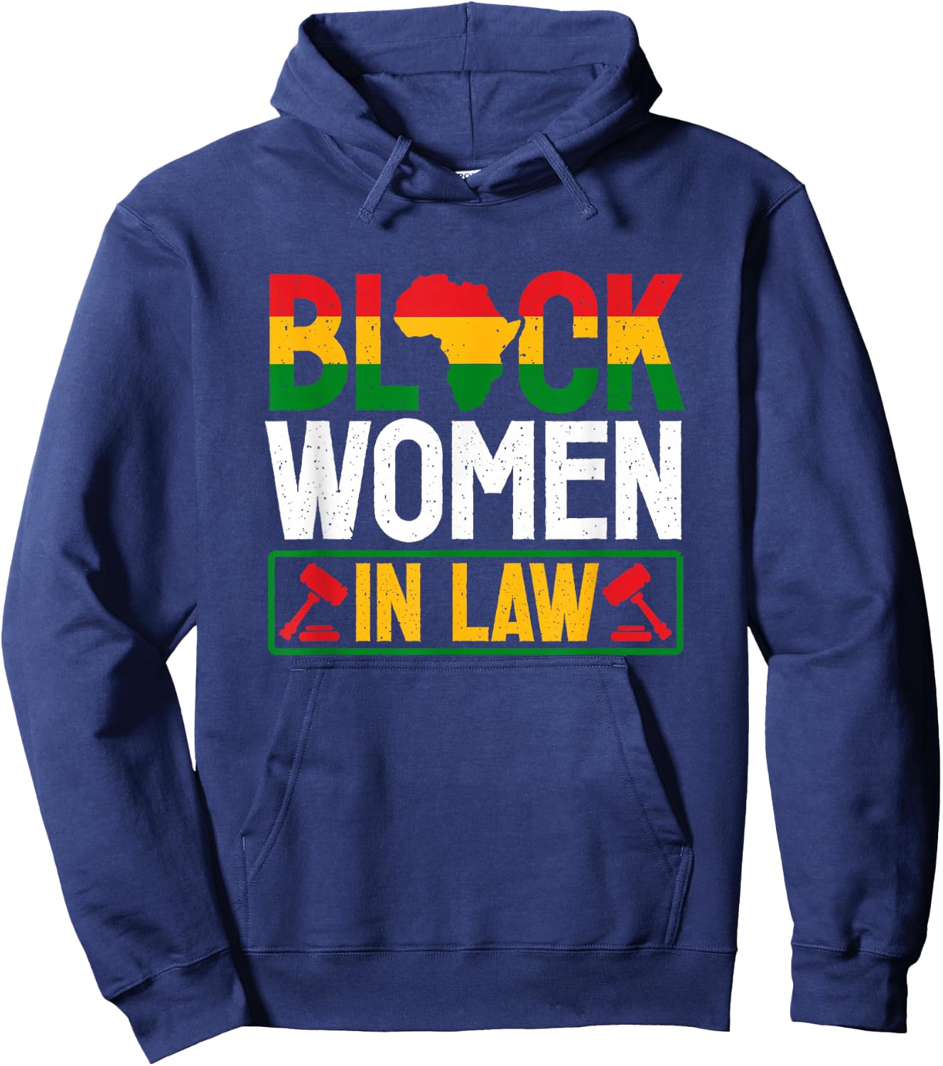 Black Women Lawyer African American Attorney Law Students Hoodie - Hoodie | Navy