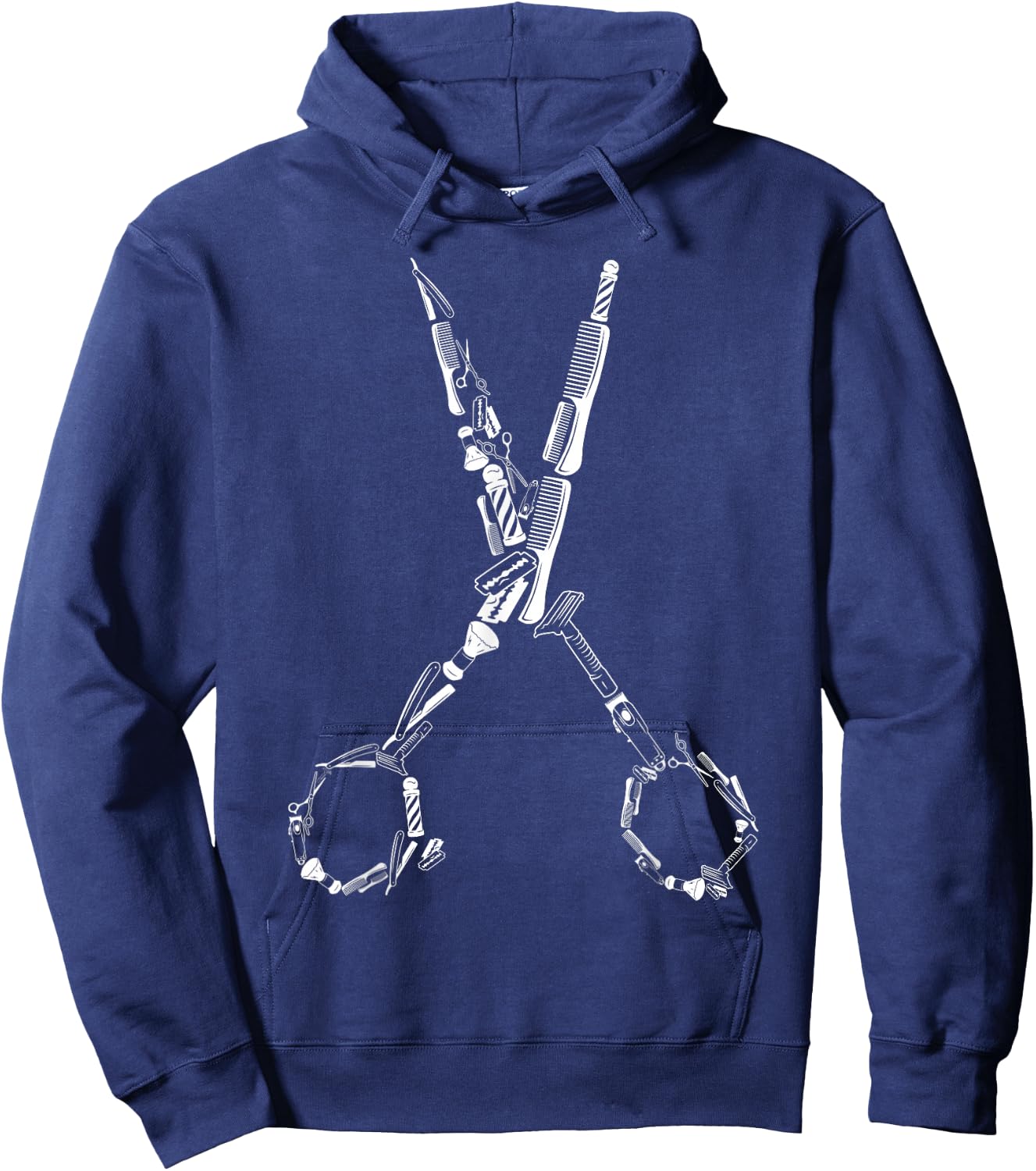 Barber Hairdresser for Barbershop Owner Gift Haircut Stylist Hoodie - Hoodie | Navy