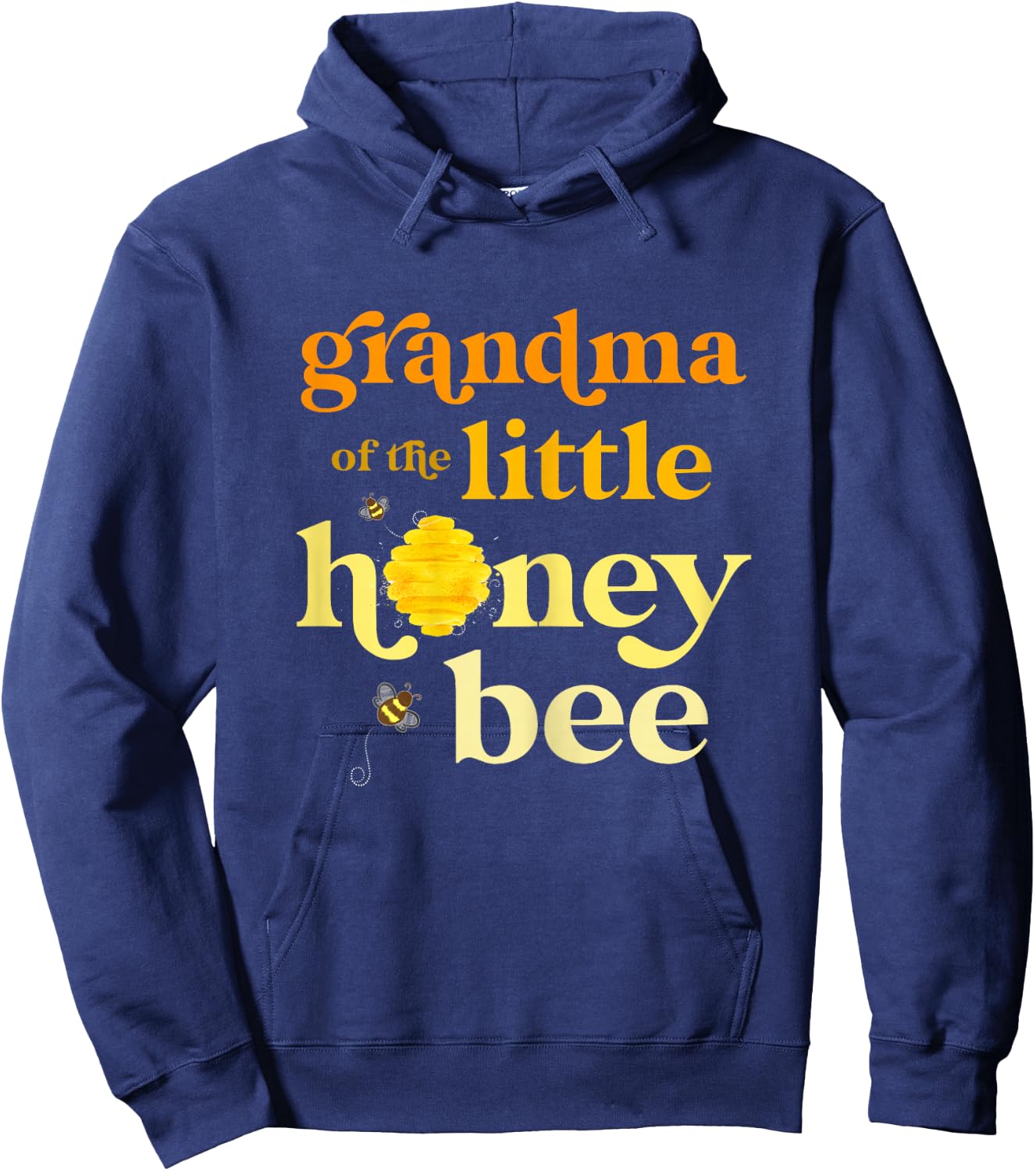 Grandma Little Honey Bee Birthday Gender Reveal Baby Shower Hoodie - Hoodie | Navy
