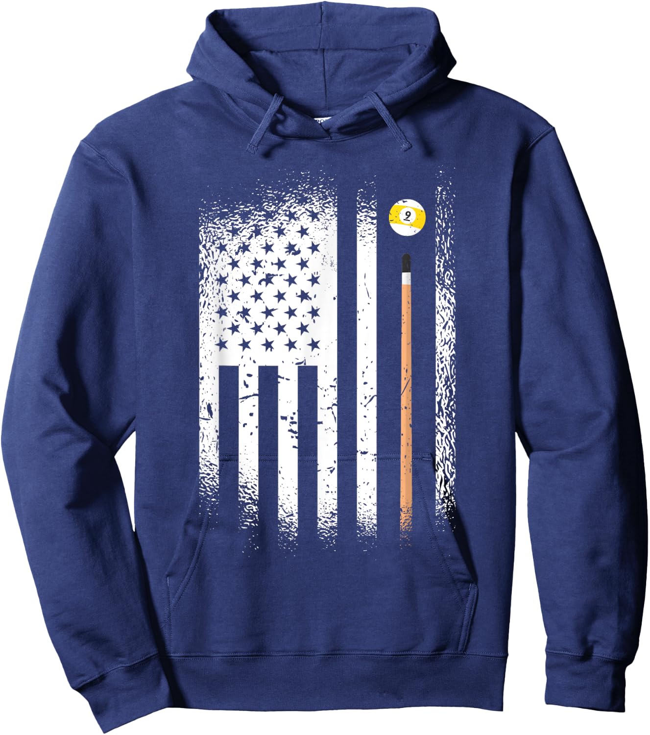 USA Snooker 9 Balls 8 Balls Billiard Players Hoodie - Hoodie | Navy