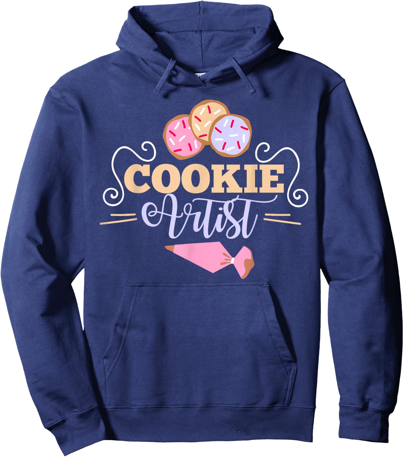 Cookie Decorator Baker Design for Cookie Cutter Fans Small Hoodie - Hoodie | Navy