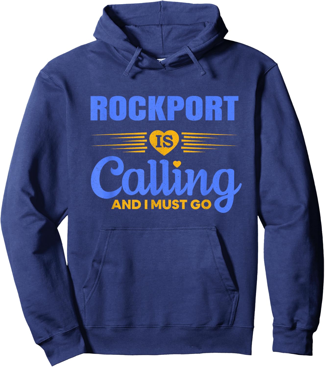 Loving Home City Rockport Texas Travel Hoodie - Hoodie | Navy