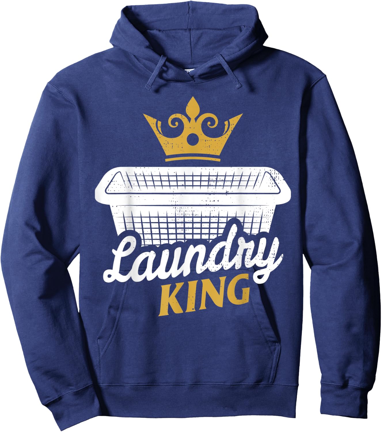 Funny Laundry King House Husband Dirty Clothes Hoodie - Hoodie | Navy