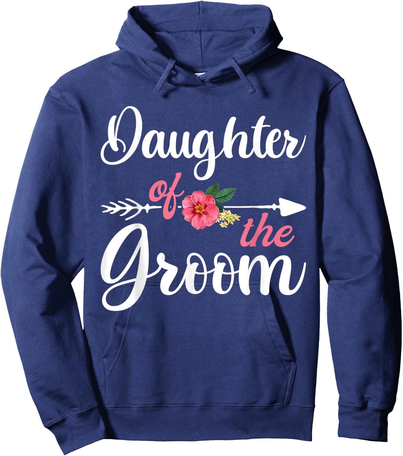 Daughter Of The Groom Shirts For Girls, Bachelor Party Hoodie - Hoodie | Navy