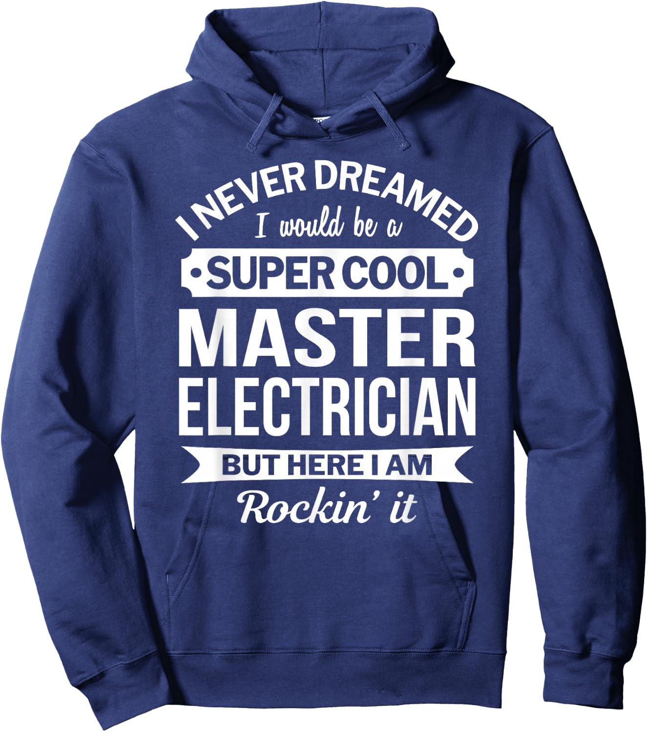 Master Electrician Gift Funny Hoodie - Hoodie | Navy