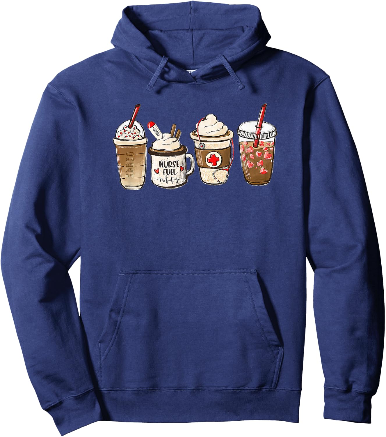 Nurse's Week 2022 Nurse Coffee Life CNA CMA Love Hoodie - Hoodie | Navy