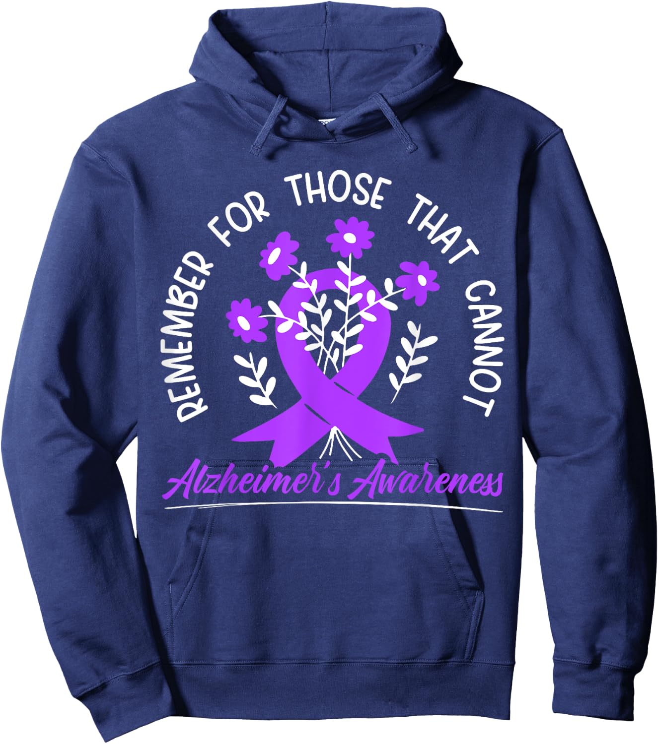 Remember For Thise That Cannot Alzheimer's Awareness Hoodie - Hoodie | Navy