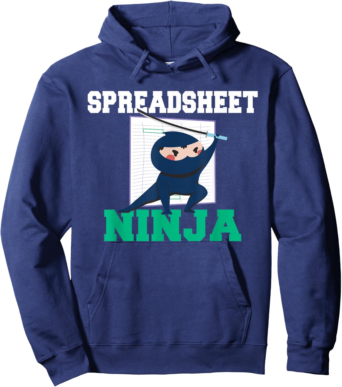 Spreadsheet Ninja Tax Bookkeeper Accounting Hoodie - Hoodie | Navy